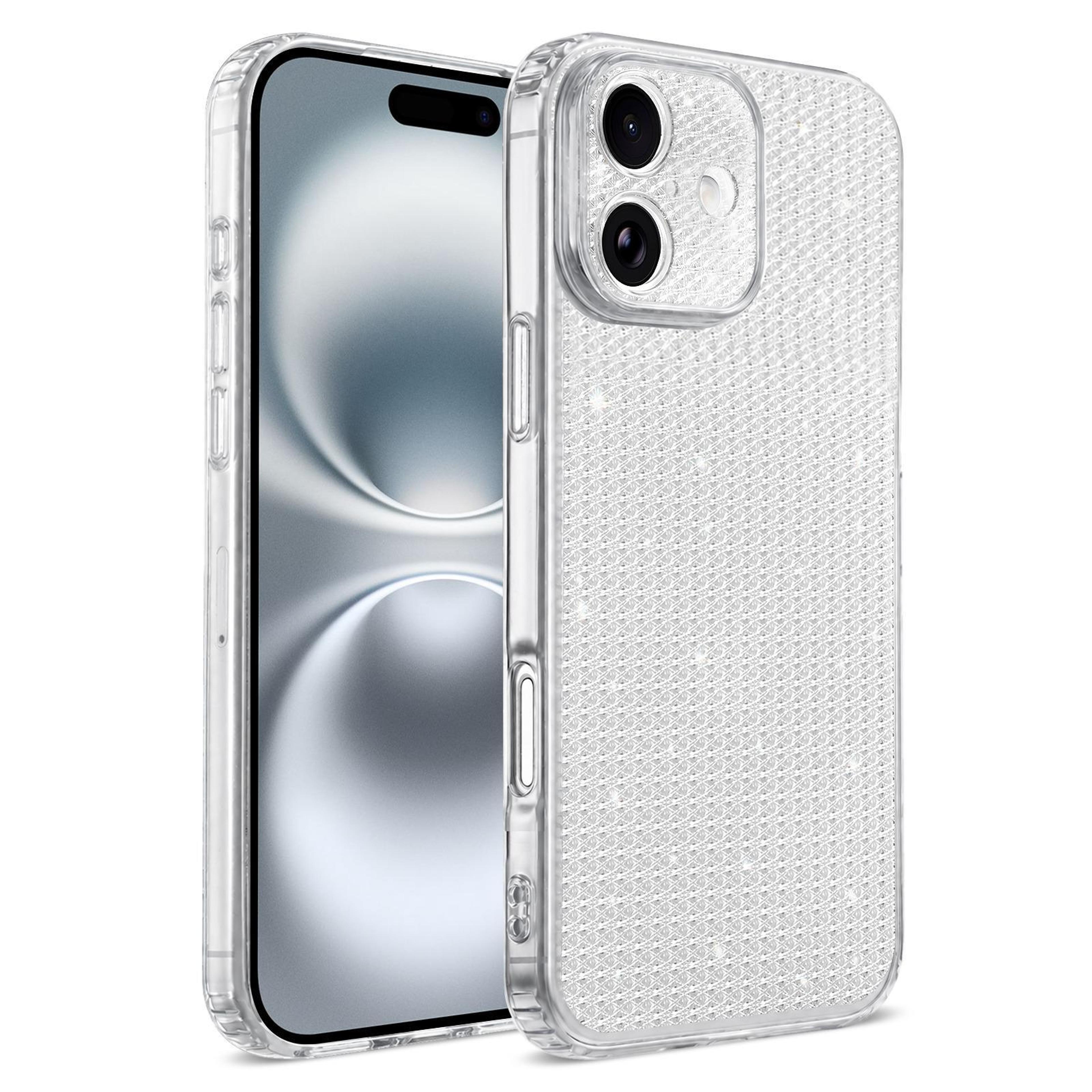 sparkling diamond rhinestone iphone 16 glitter case with airbag shockproof protection