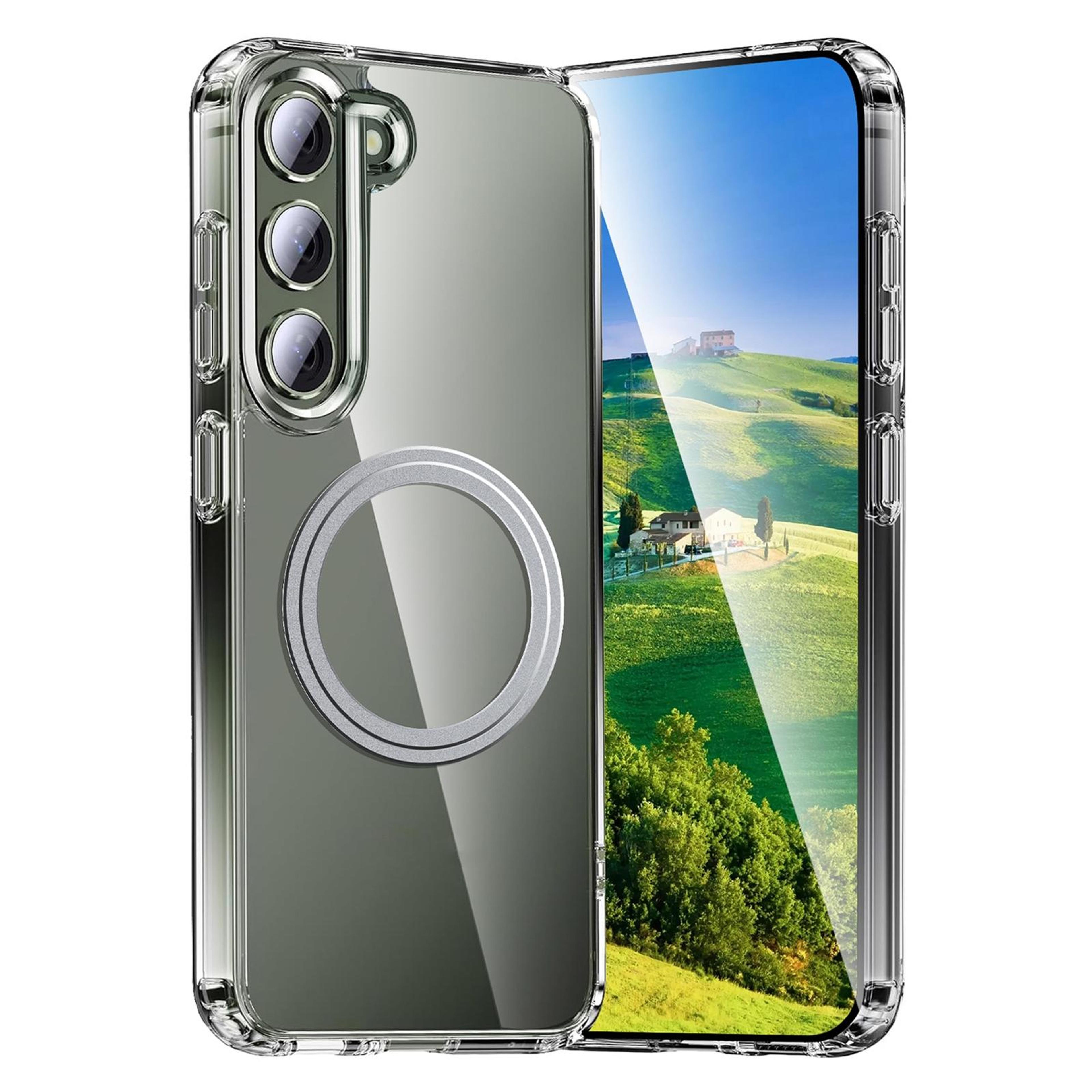 samsung galaxy s23 plus magsafe phone case clear frosted protective cover with wireless charging