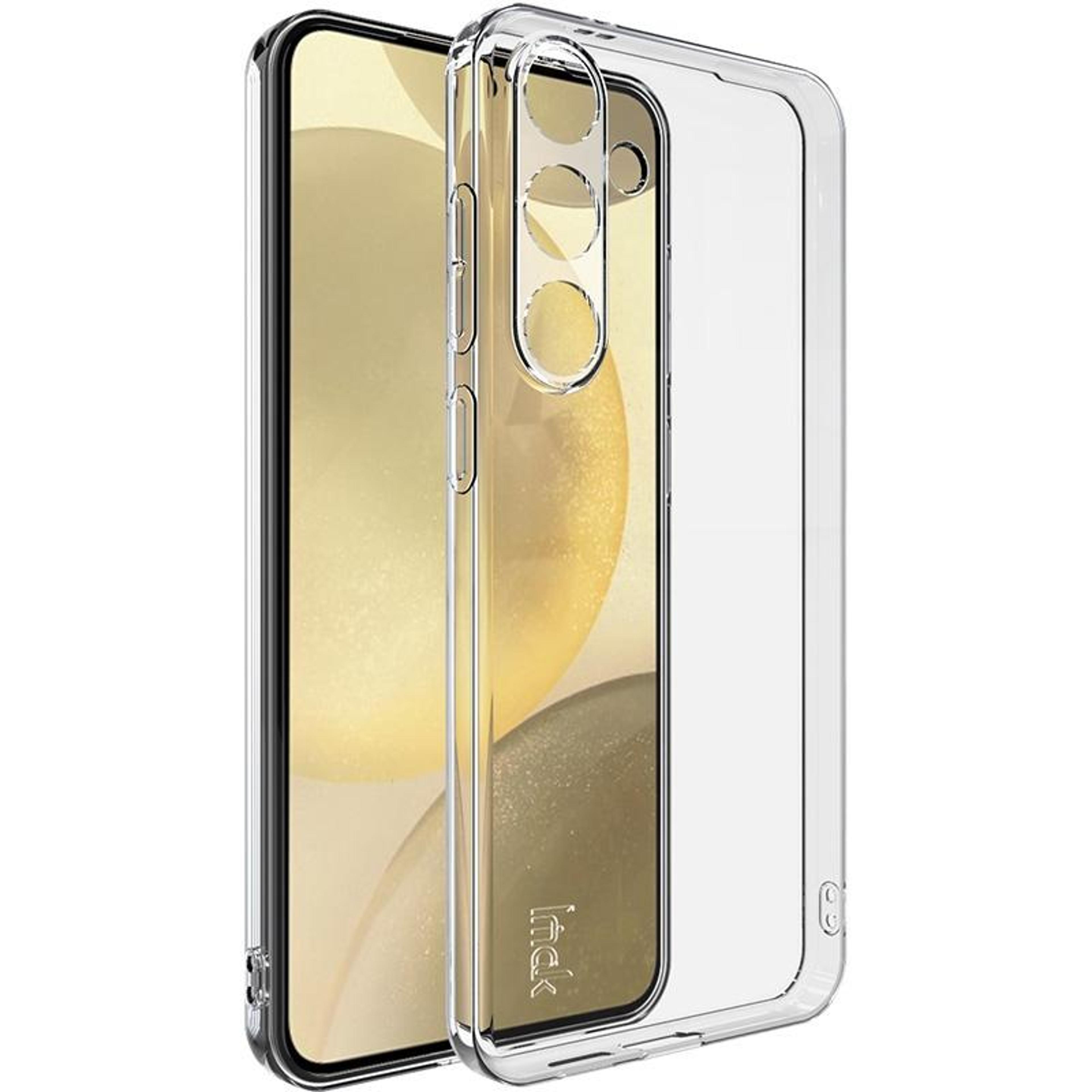 imak ux-5 clear tpu shockproof phone case for samsung galaxy s24 plus with camera protection