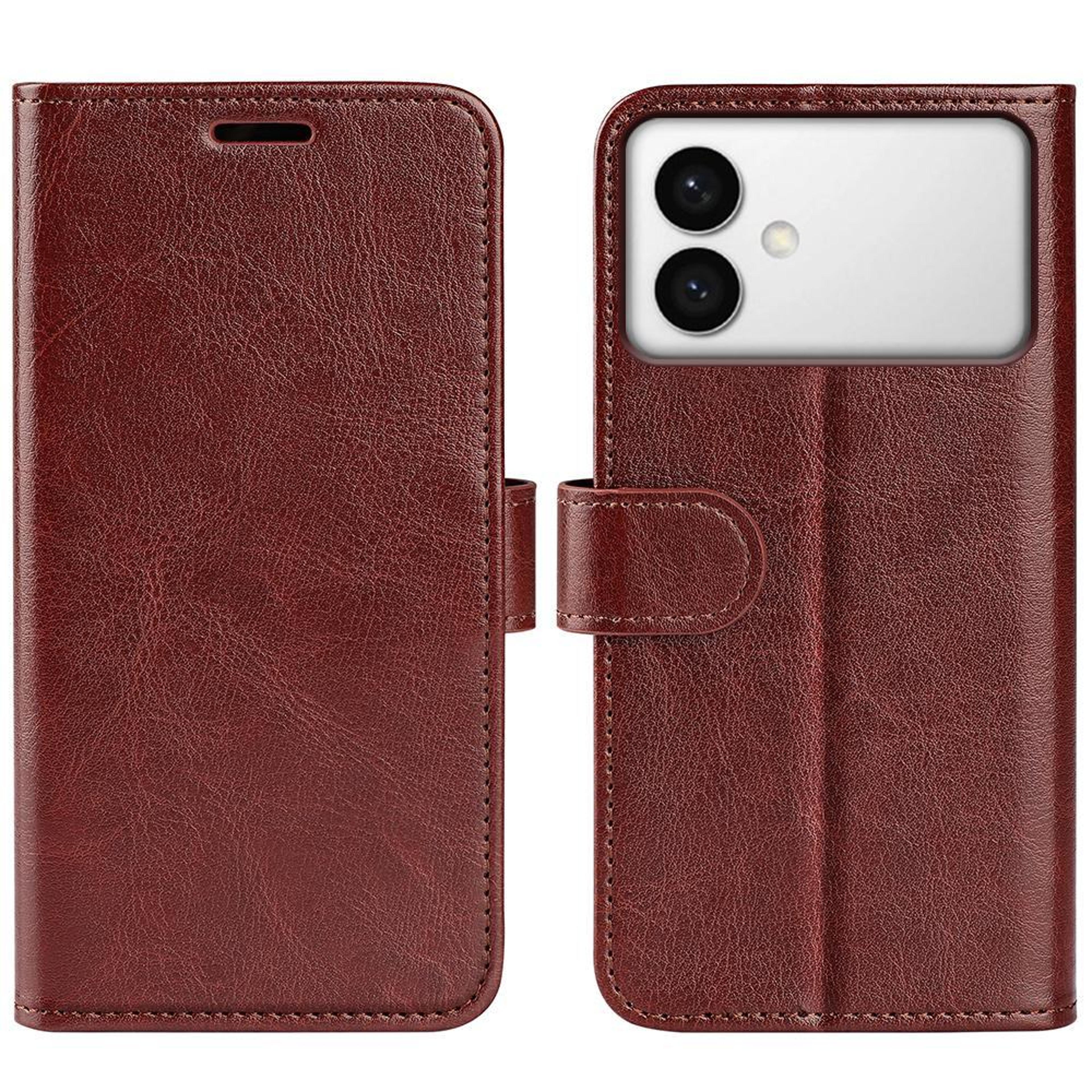 galaxy s26 edge wallet leather flip phone case with card holder & shockproof protection