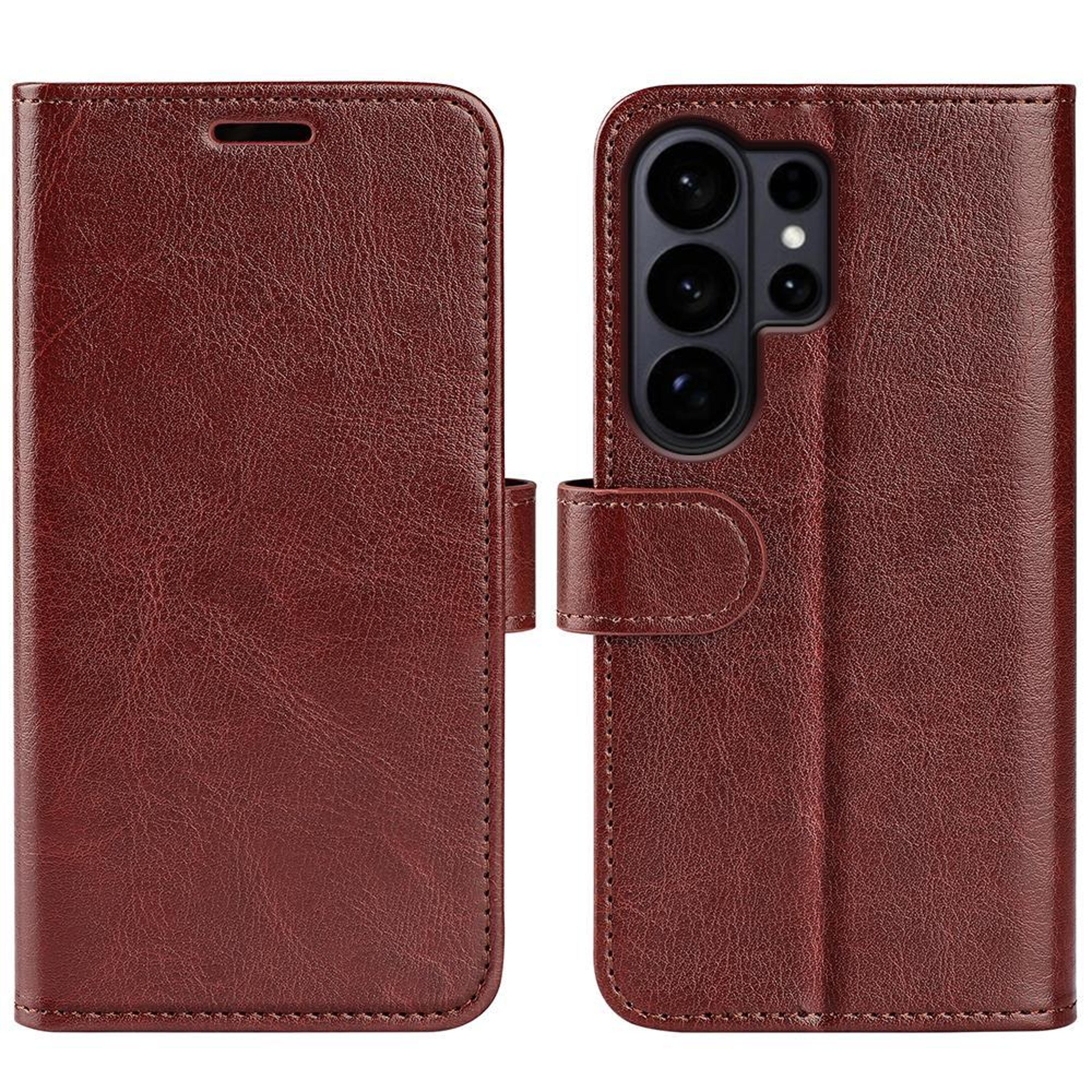 galaxy s26 ultra wallet leather flip phone case with card holder & kickstand