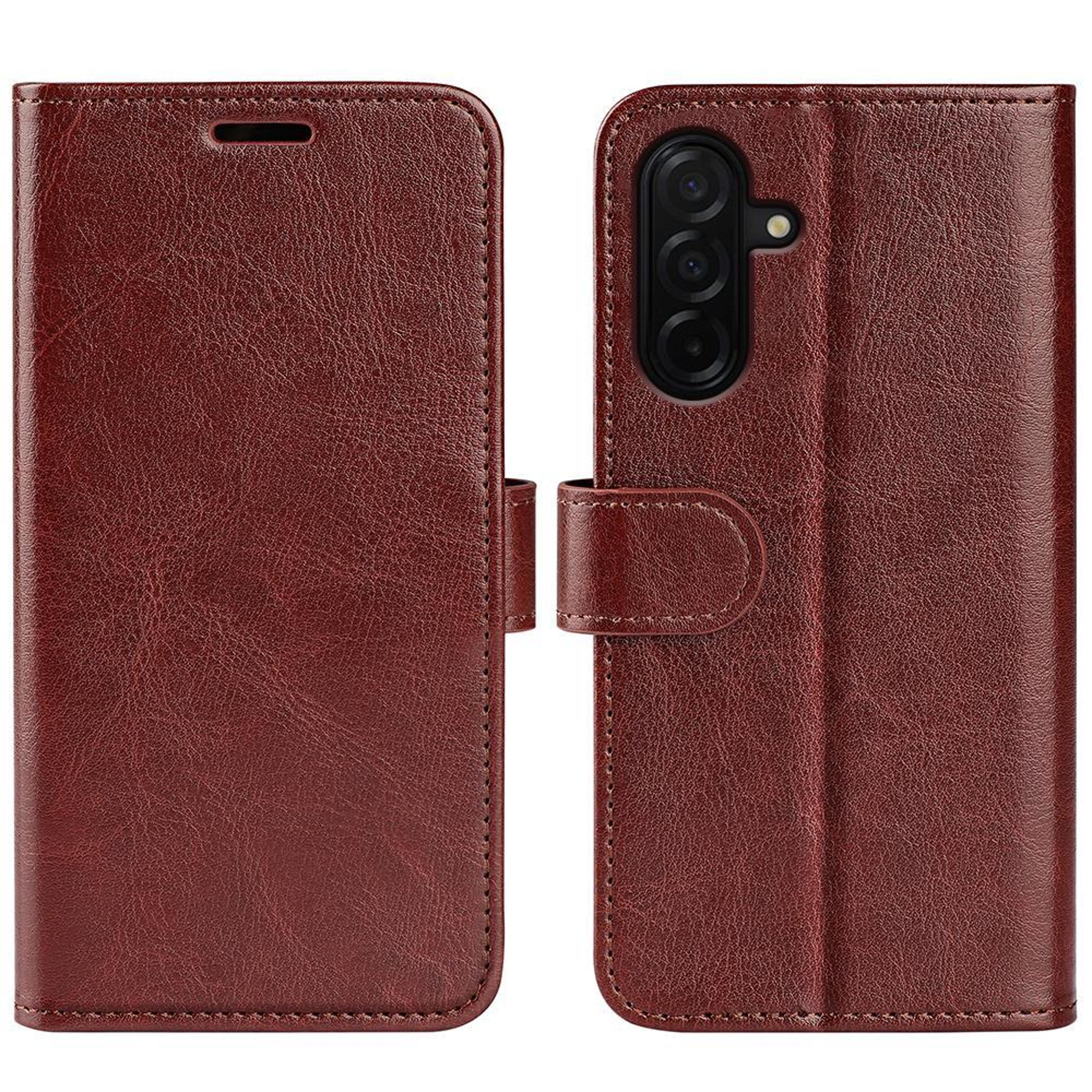 samsung galaxy a27 5g case leather wallet flip cover with card holder & kickstand