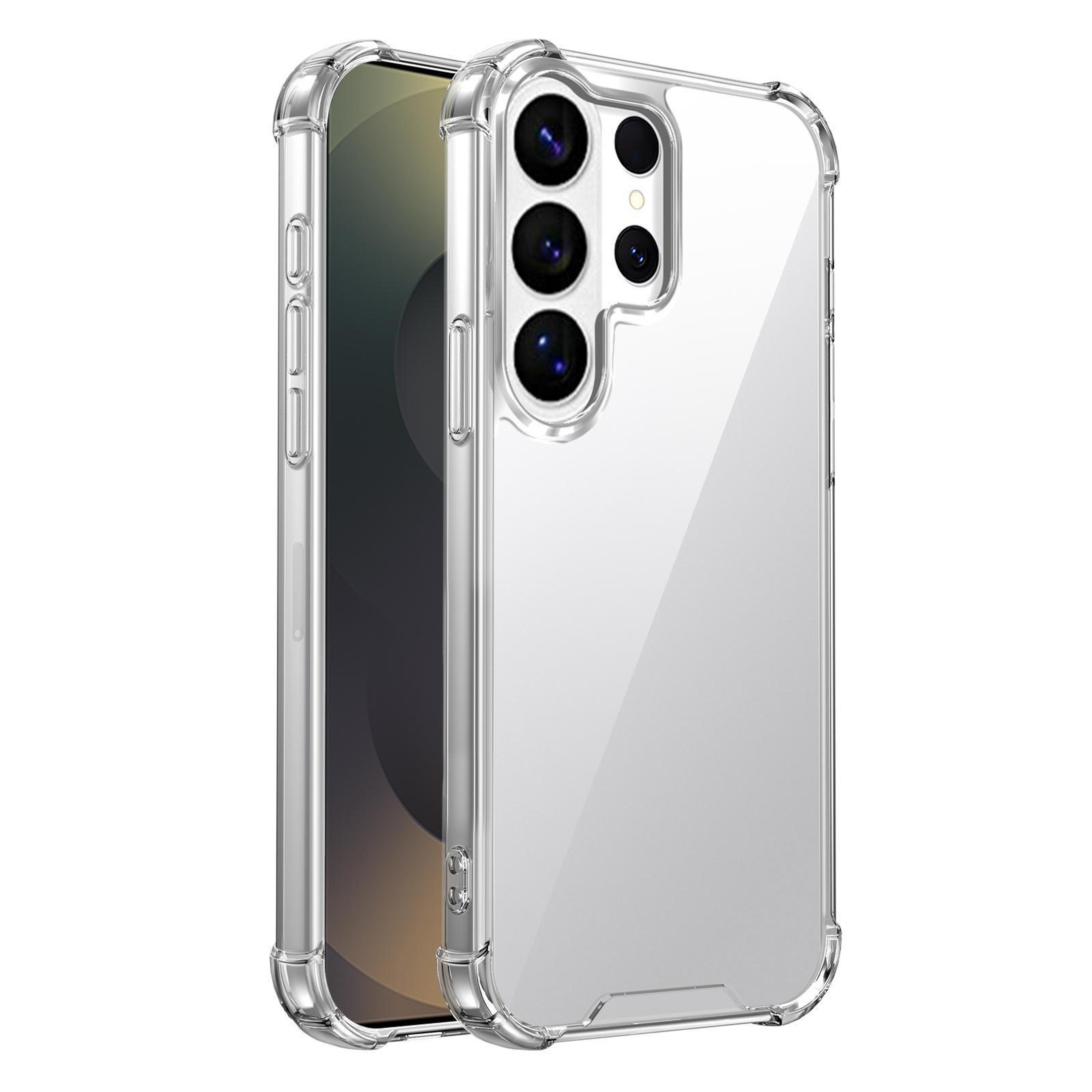 samsung galaxy s26 ultra clear phone case with shockproof tpu bumper & scratch-resistant acrylic back