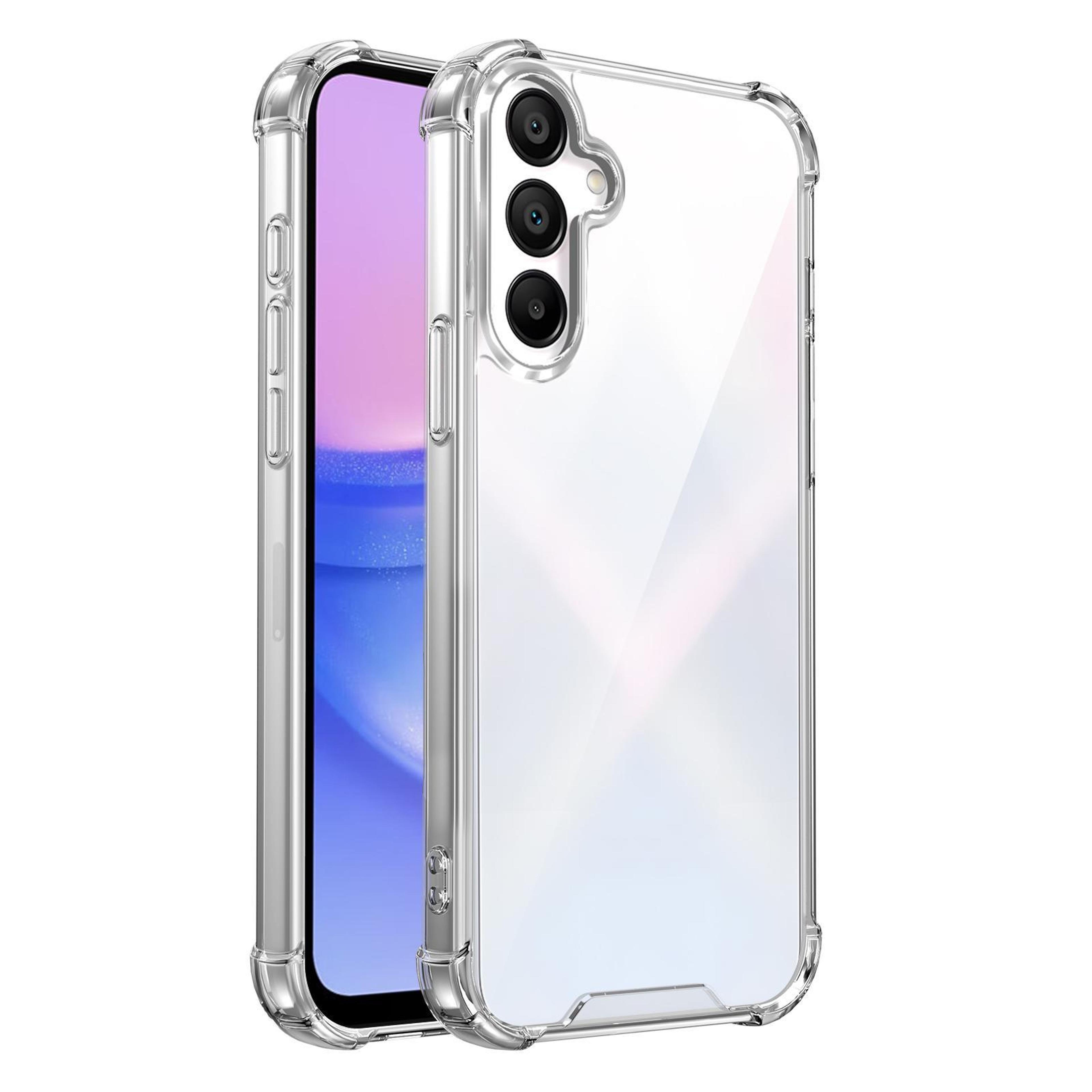 samsung galaxy a15 4g/5g clear shockproof phone case with tpu acrylic protective cover