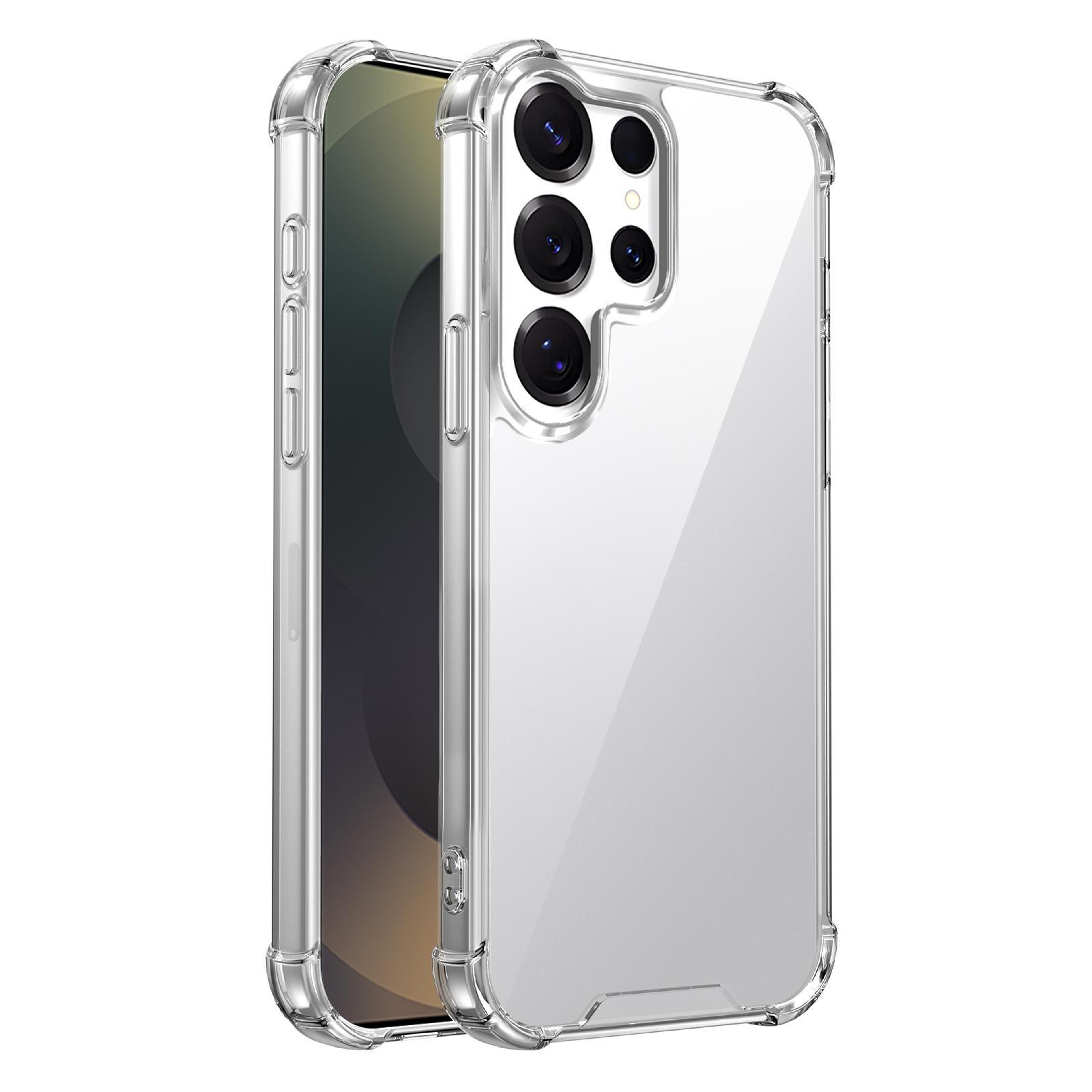 samsung galaxy s23 ultra clear shockproof phone case with tpu bumper & scratch resistant acrylic back