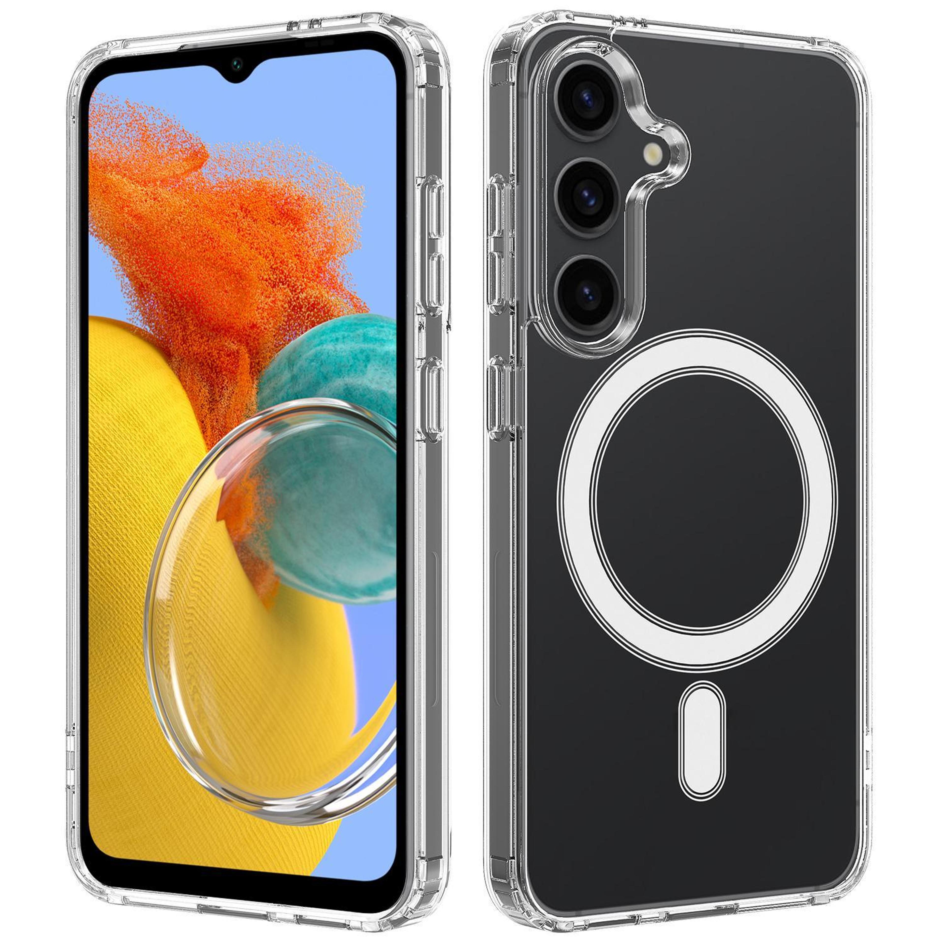 samsung galaxy m14 / f14 5g magsafe magnetic clear tpu & acrylic shockproof case