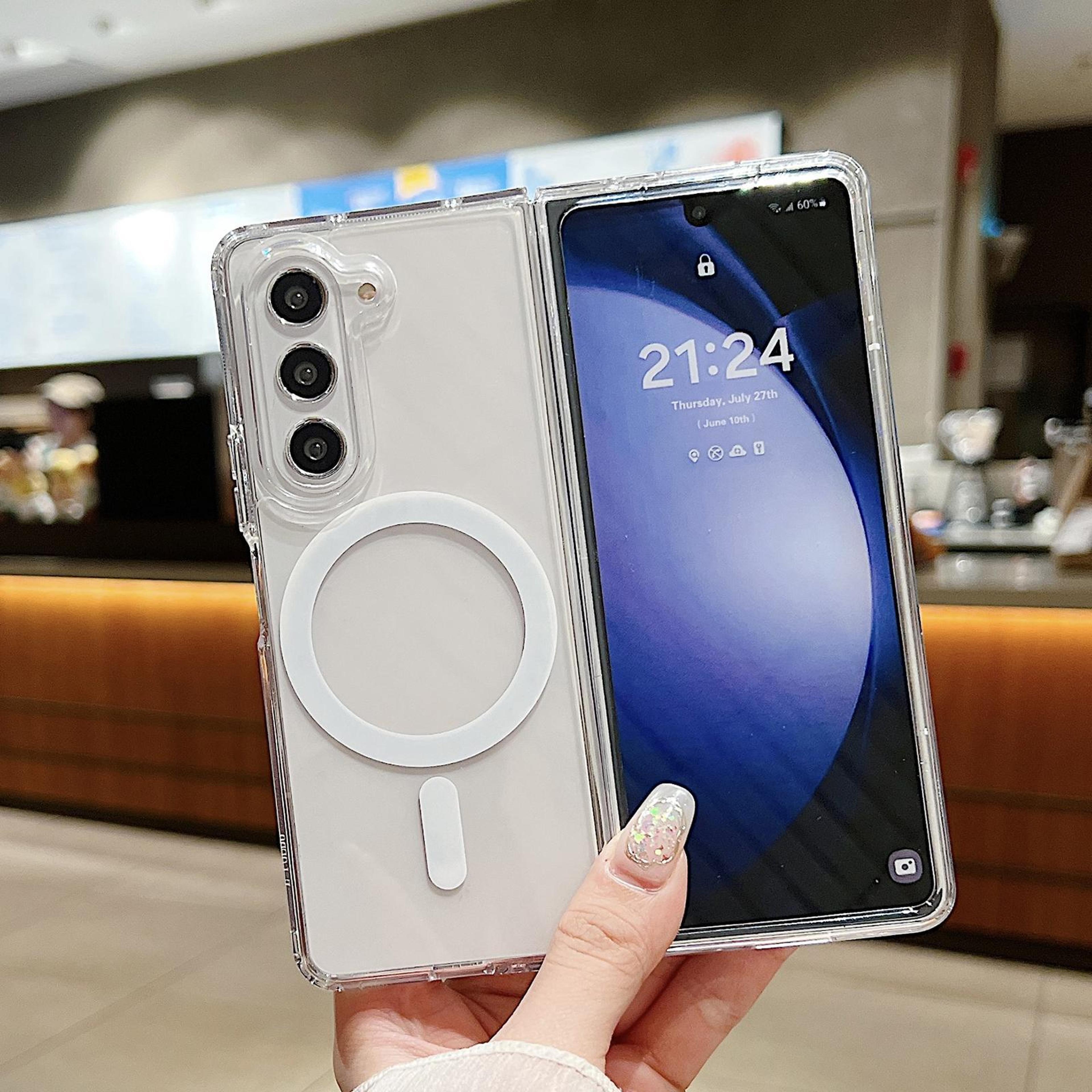 samsung galaxy z fold6 magsafe case clear magnetic shockproof tpu acrylic cover