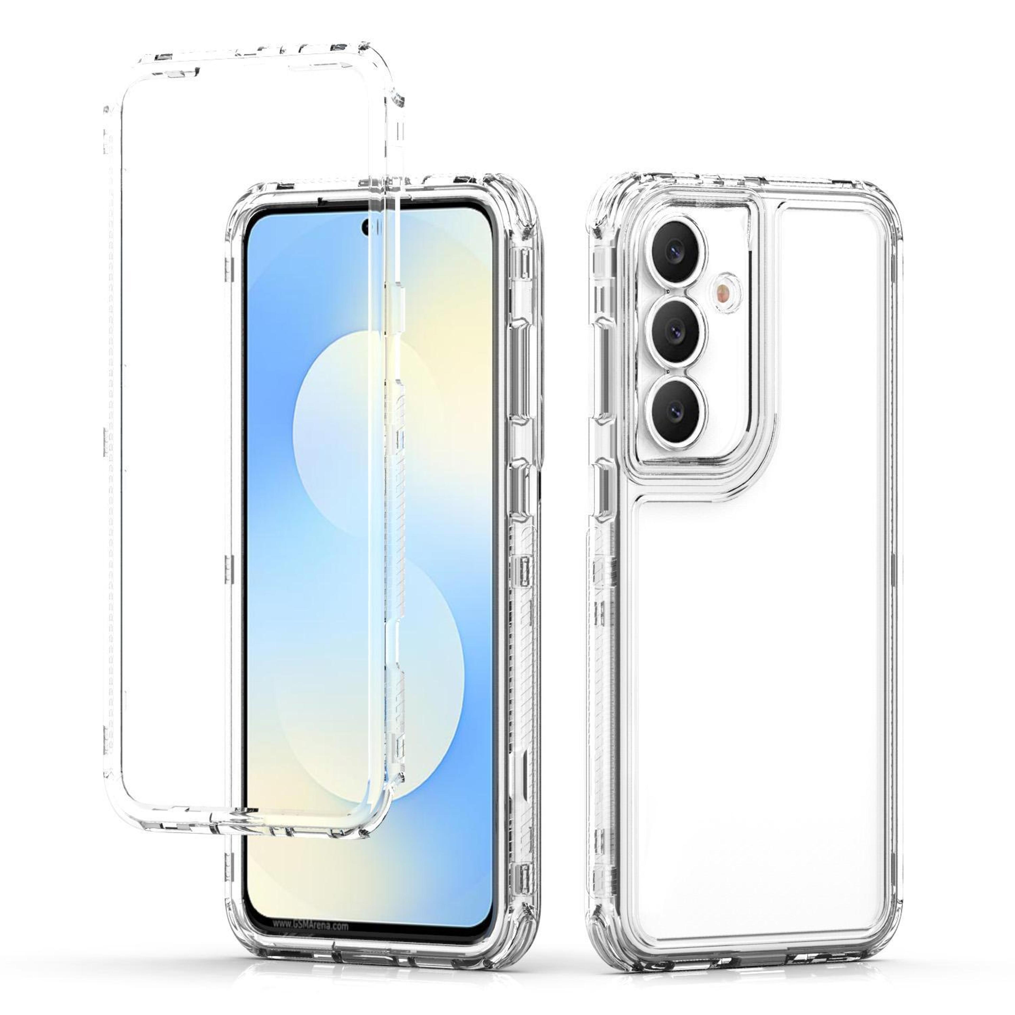 samsung galaxy s25 fe clear phone case with acrylic back slim shockproof transparent cover