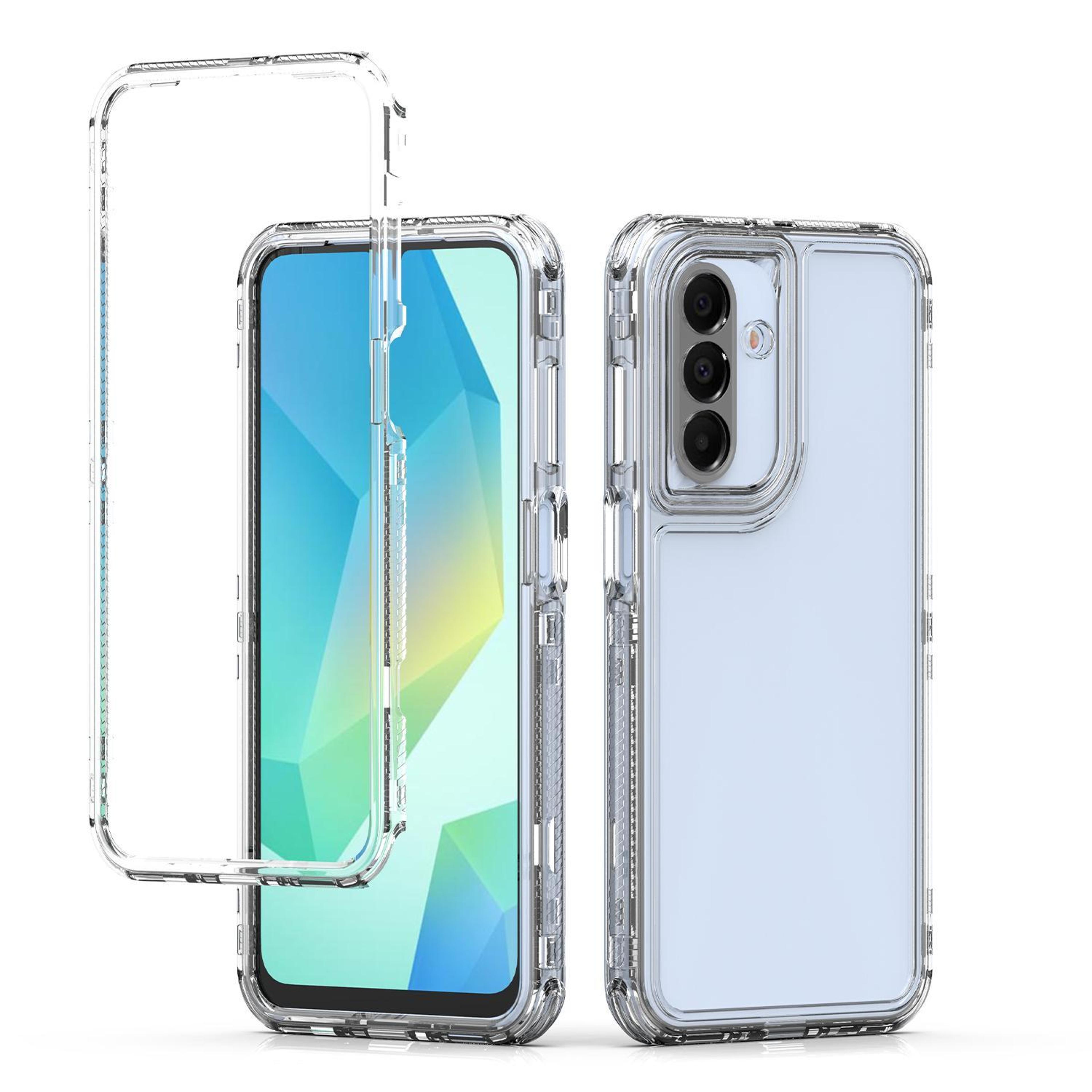 samsung galaxy a26 5g clear case slim transparent phone case with acrylic back & shockproof tpu bumper