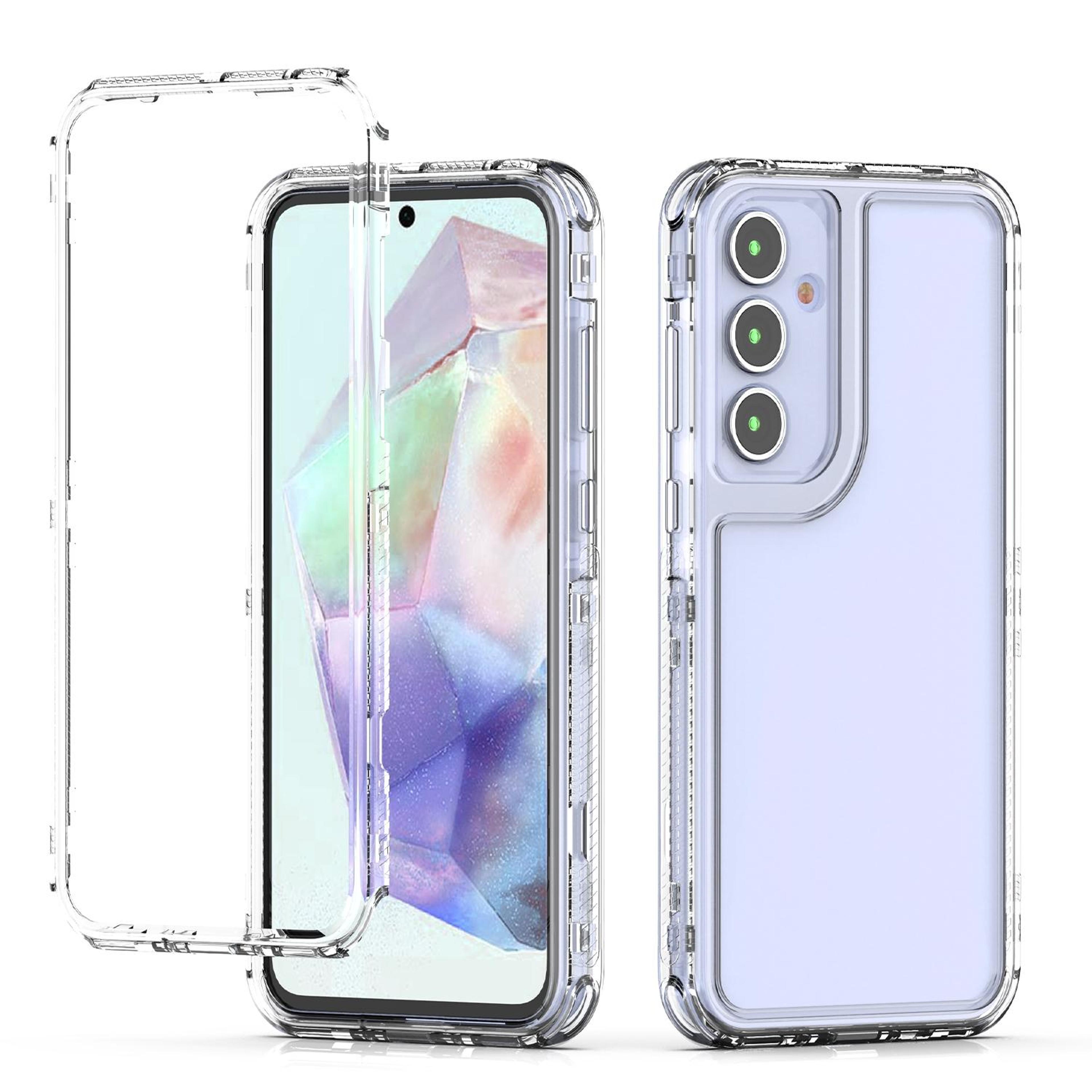 samsung galaxy a55 case clear phone cover slim shockproof transparent protective case