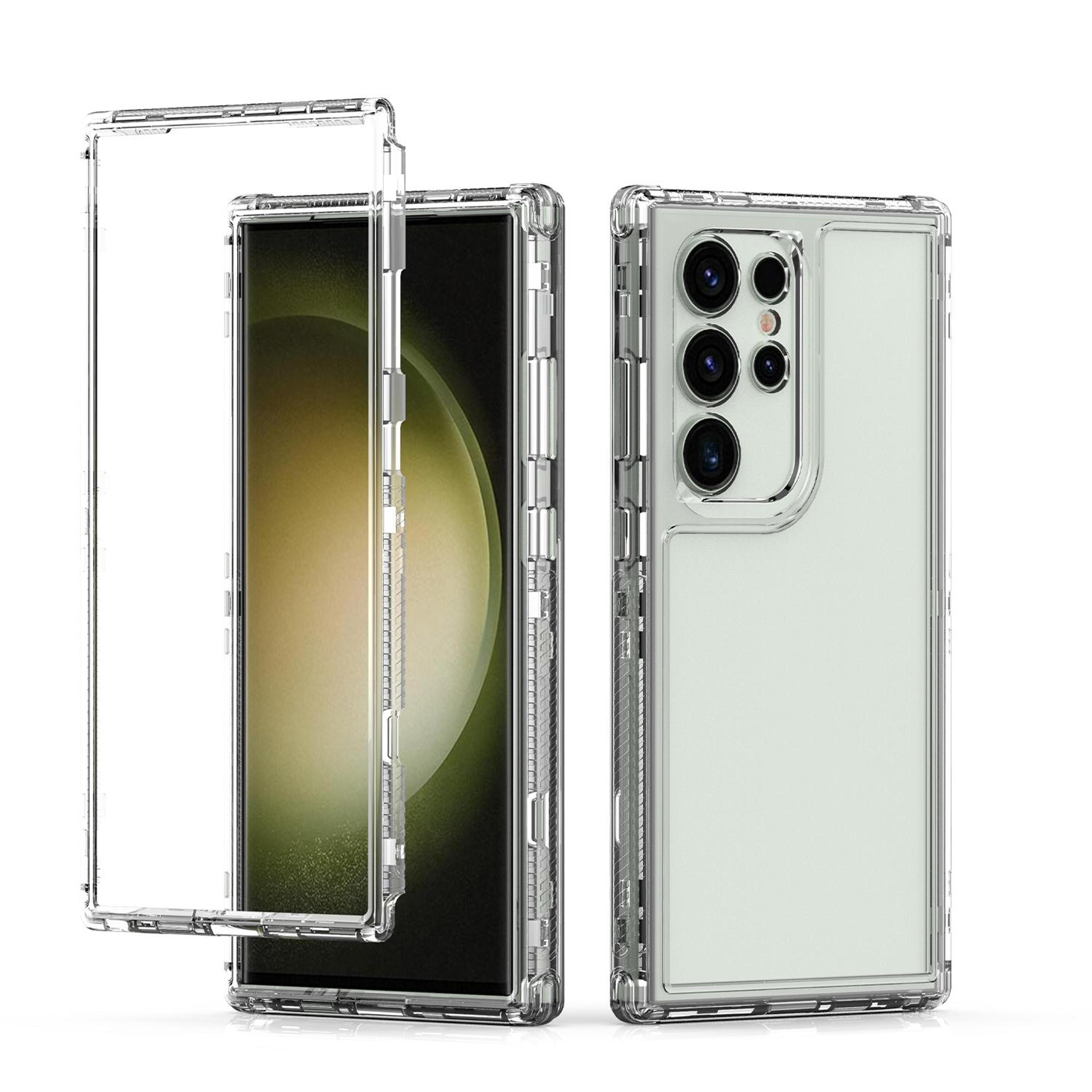 crystal clear shockproof samsung galaxy s24 ultra case with acrylic back