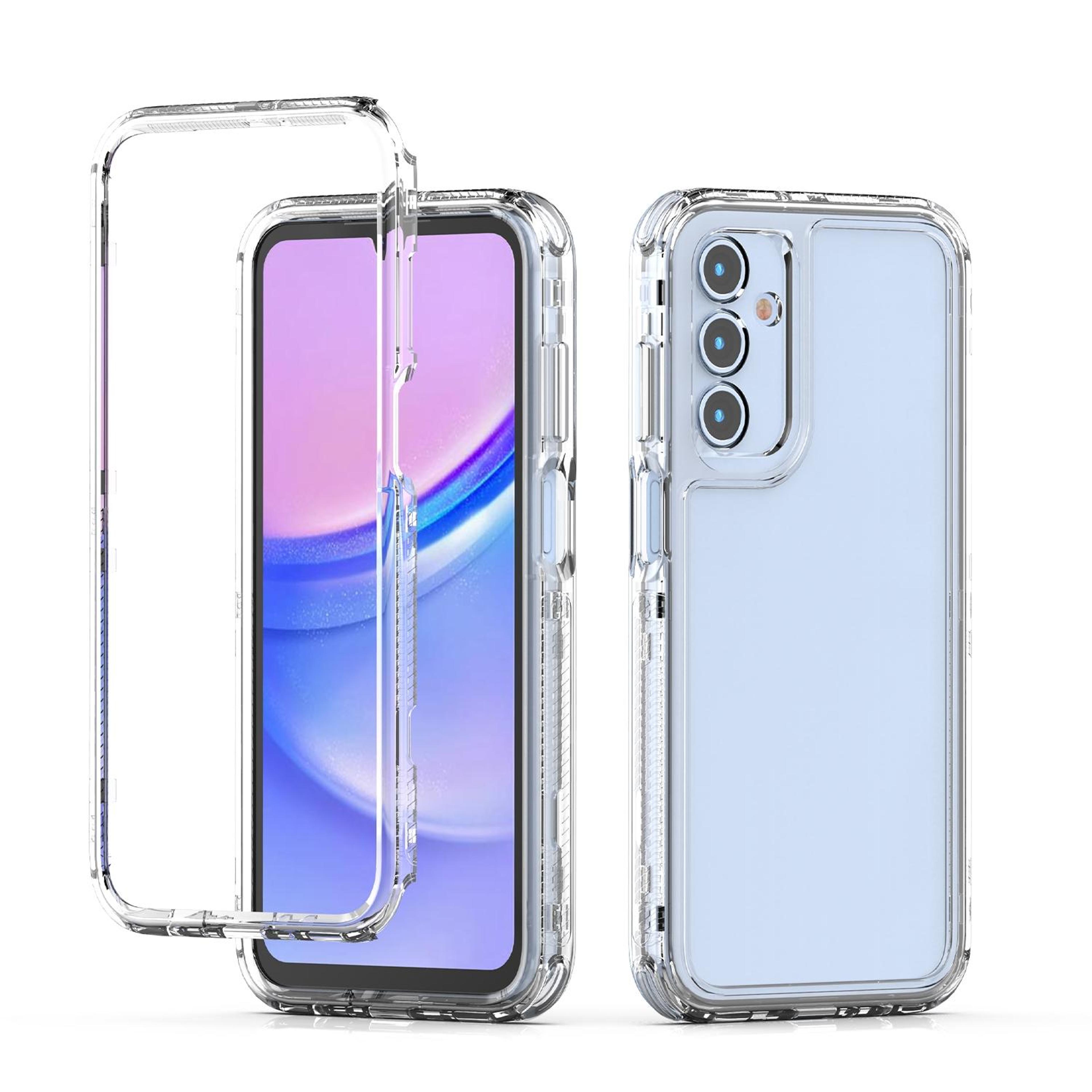 samsung galaxy a15 clear case slim transparent phone case with acrylic back shockproof cover
