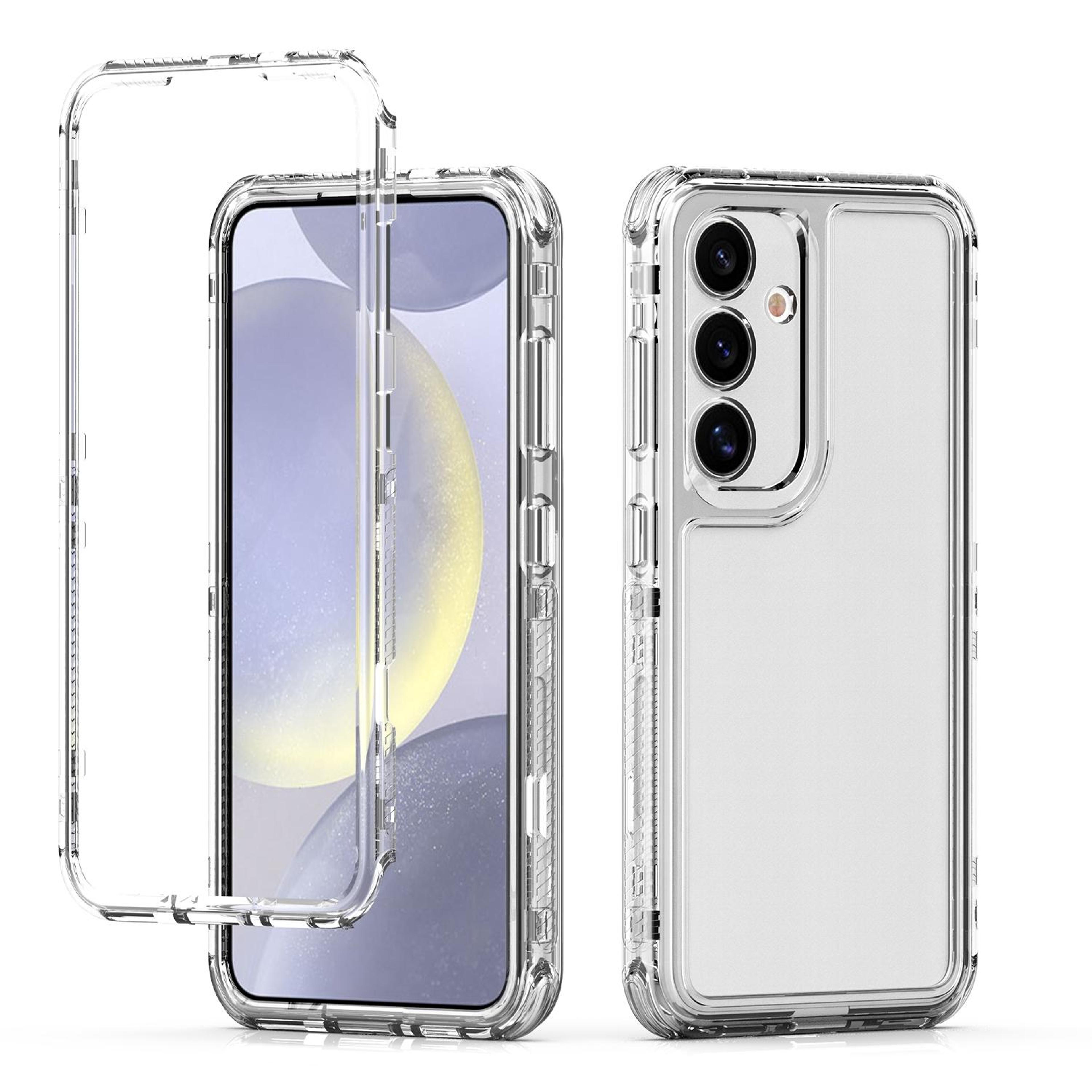 samsung galaxy s24 5g clear phone case with acrylic back | slim transparent protective cover