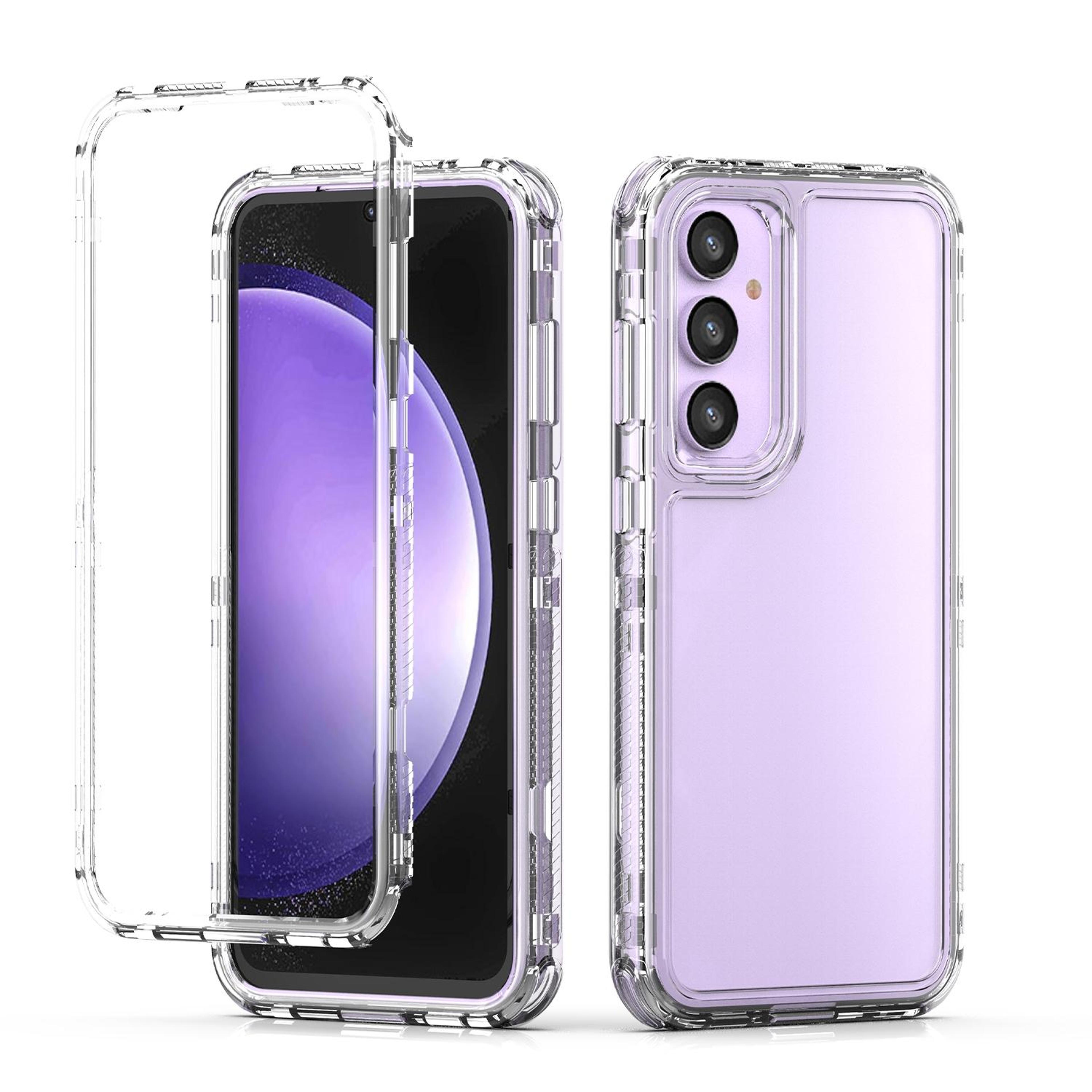 samsung galaxy s23 fe clear phone case with acrylic back shockproof transparent protective cover