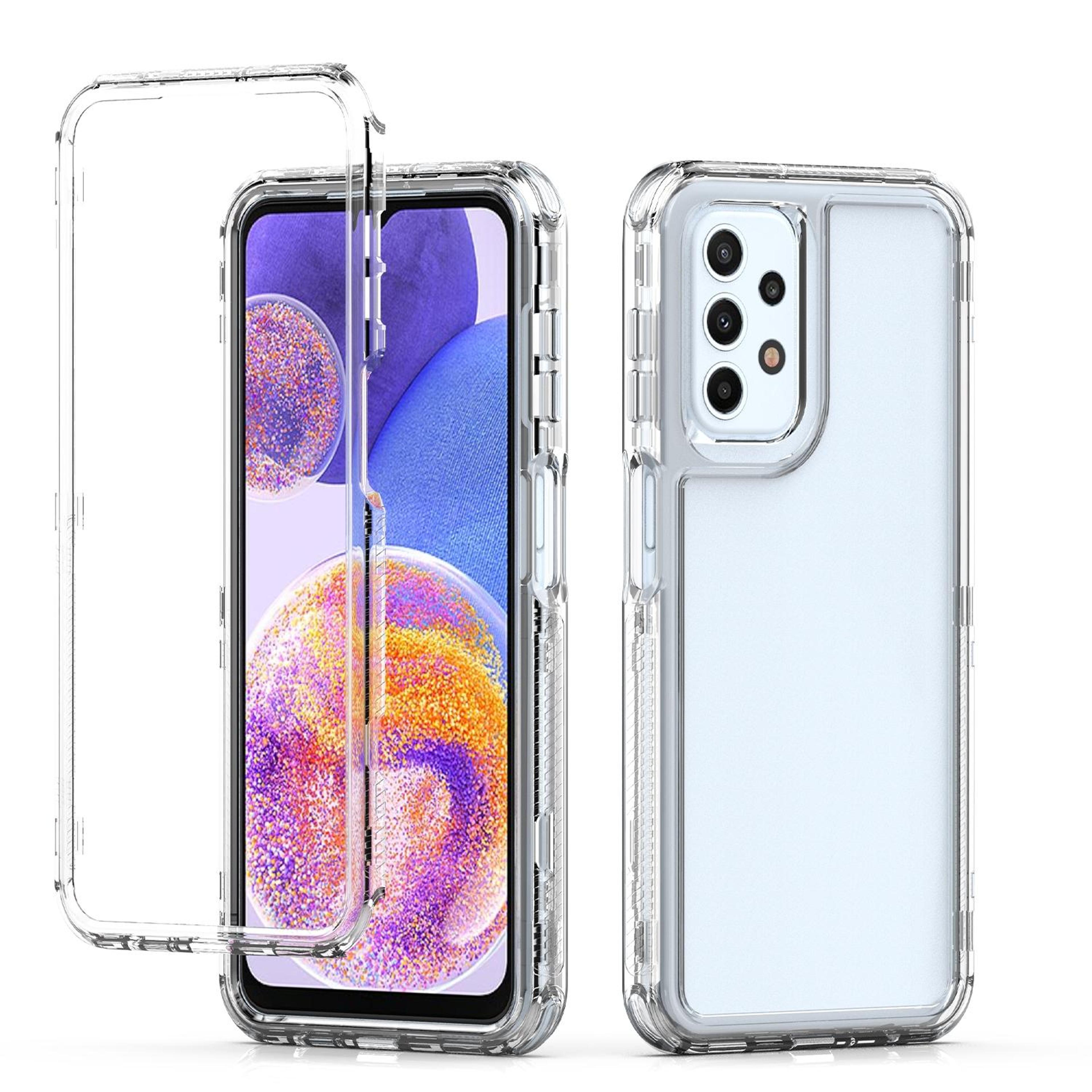 samsung galaxy a23 5g/4g clear phone case - transparent shockproof slim protective cover