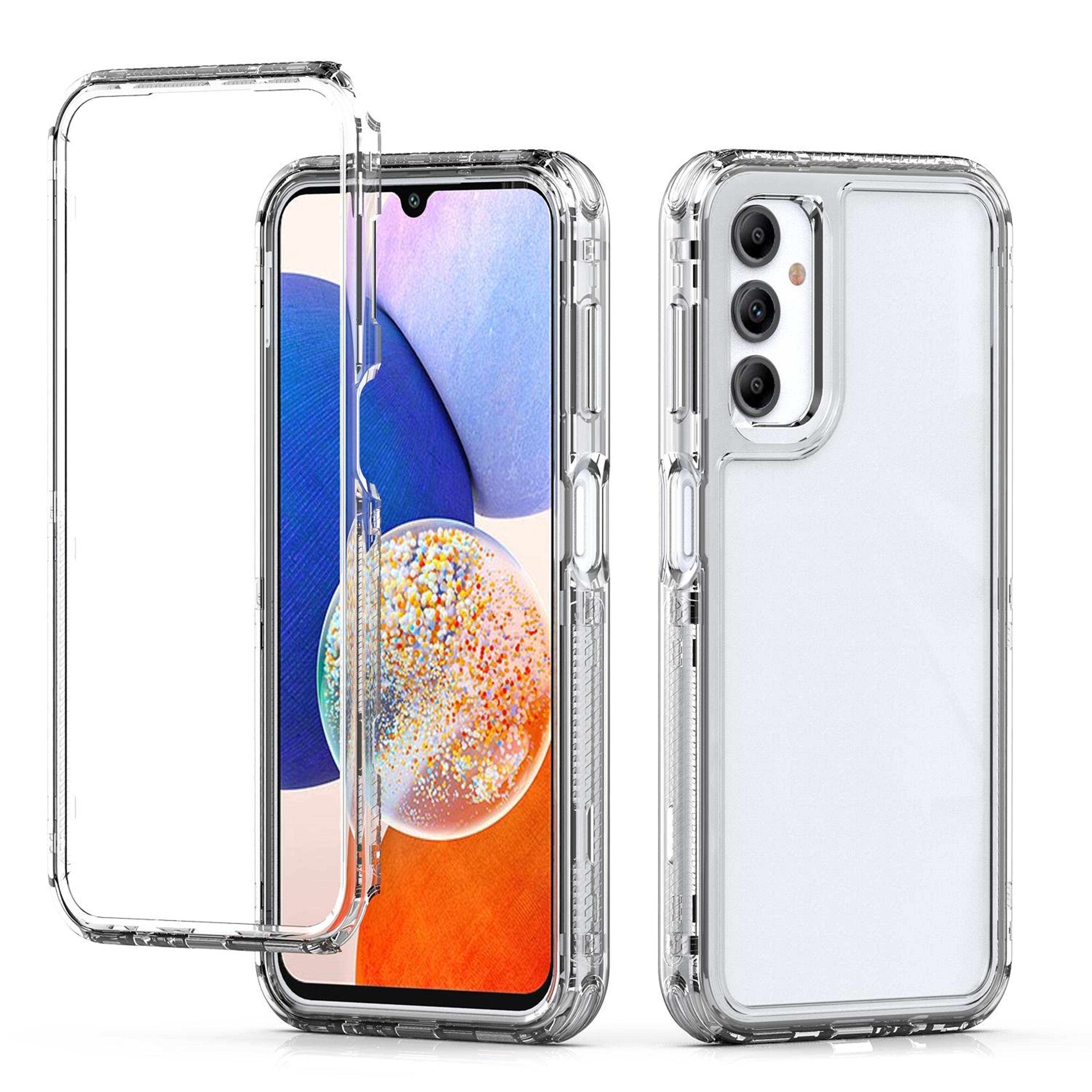 samsung galaxy a14 case clear acrylic shockproof transparent phone cover for a14 5g / 4g