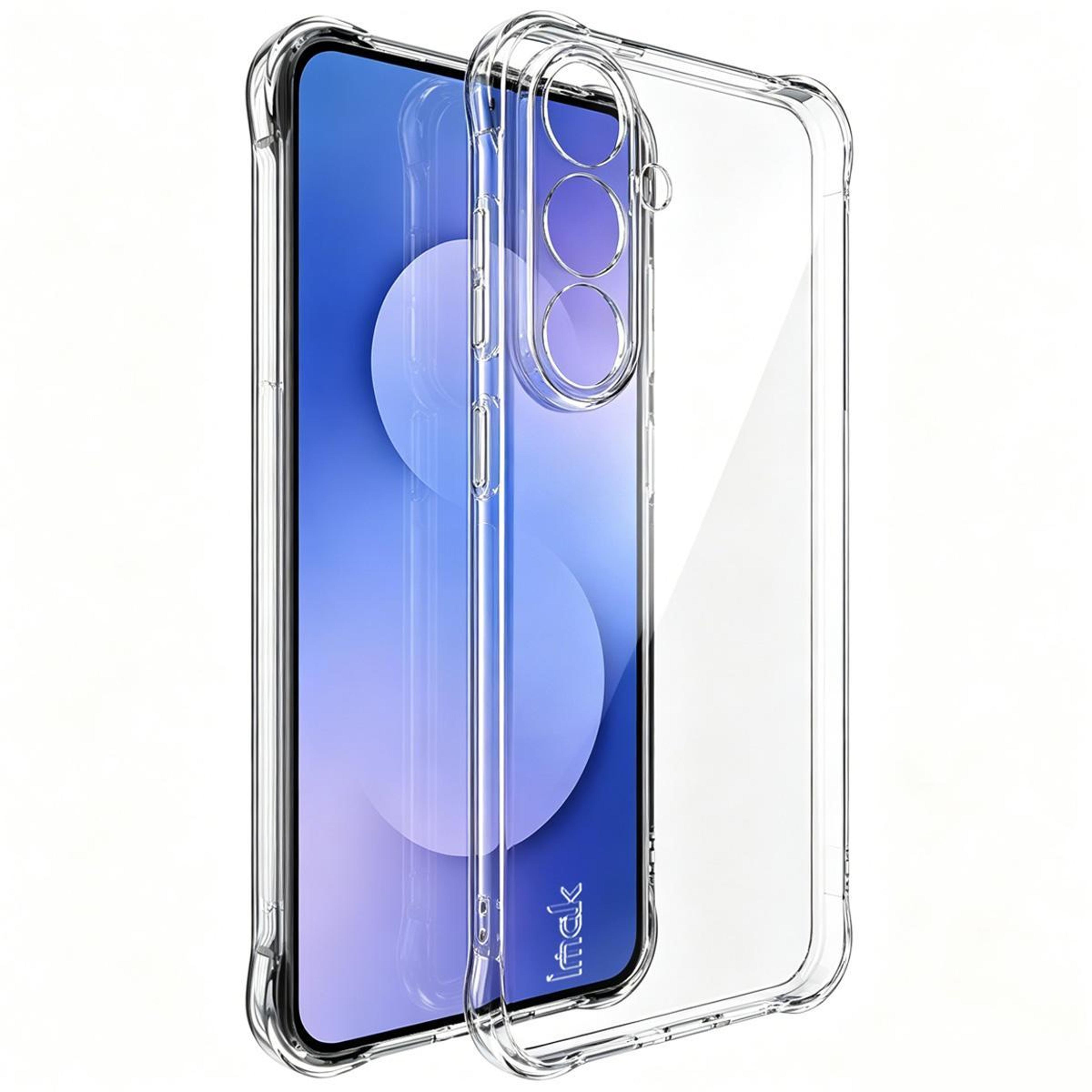 imak galaxy s26 fe case shockproof clear tpu phone case with airbag corner protection