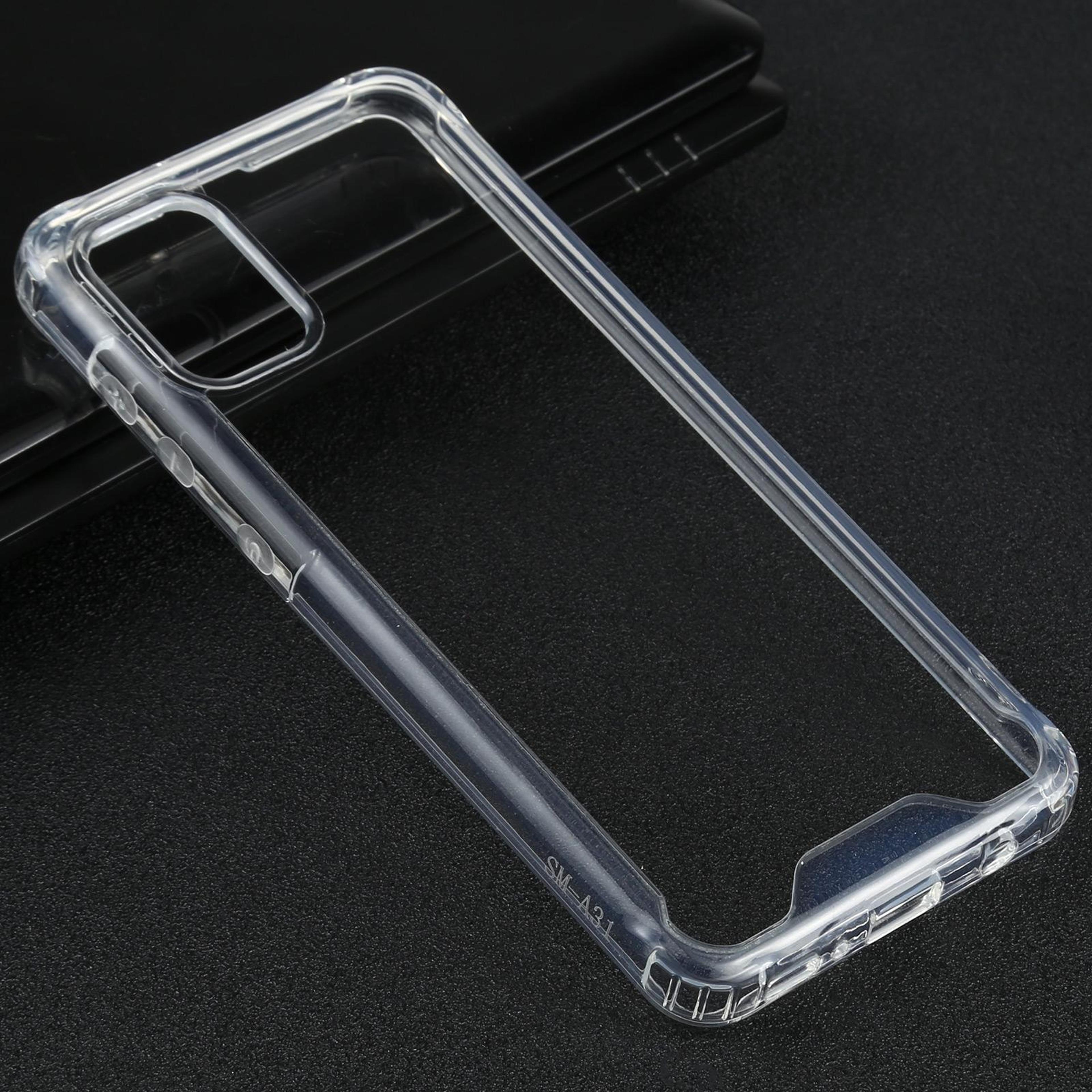 samsung galaxy a31 shockproof transparent tpu pc case clear protective cover