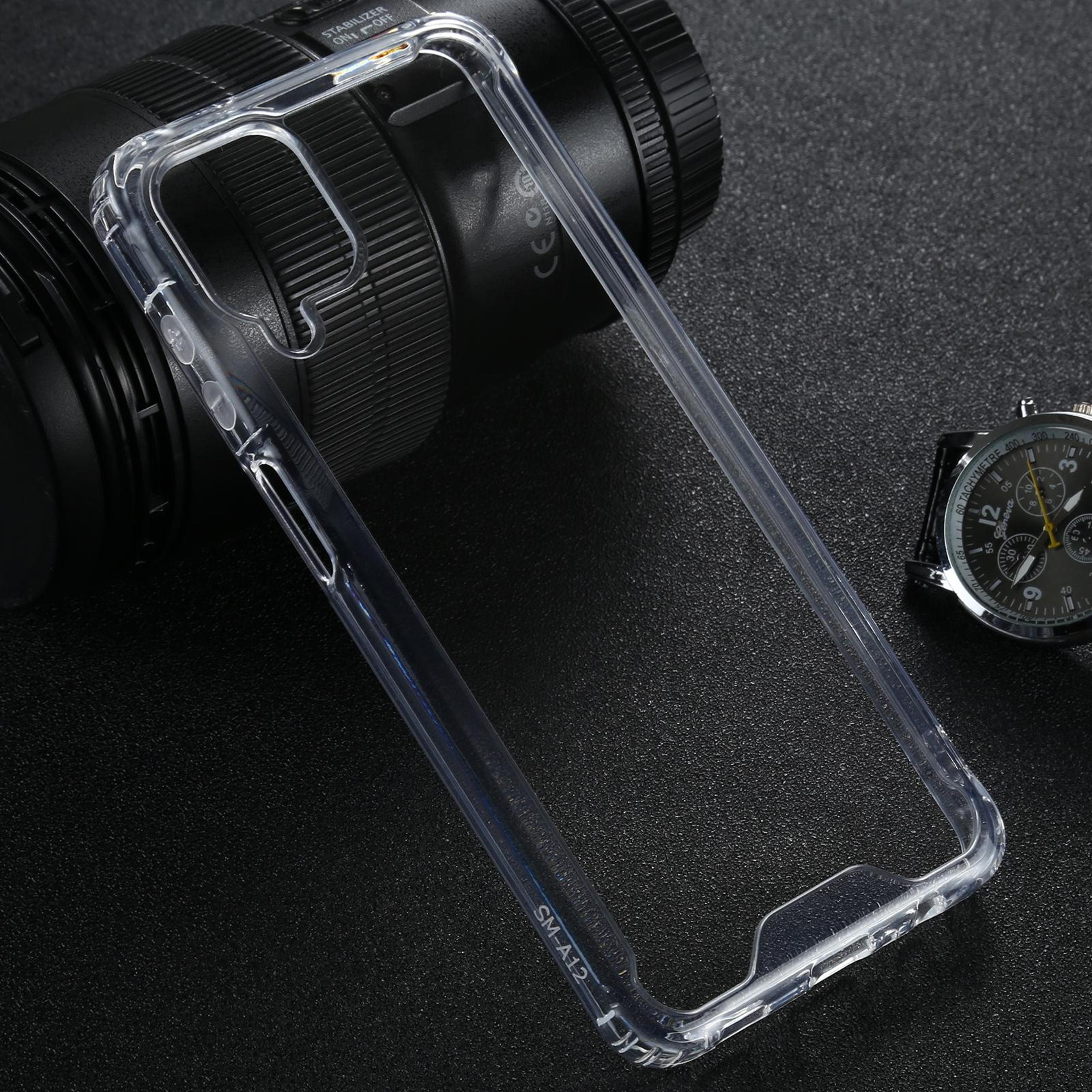 samsung galaxy a12 shockproof clear tpu pc case with reinforced corners transparent protective cover