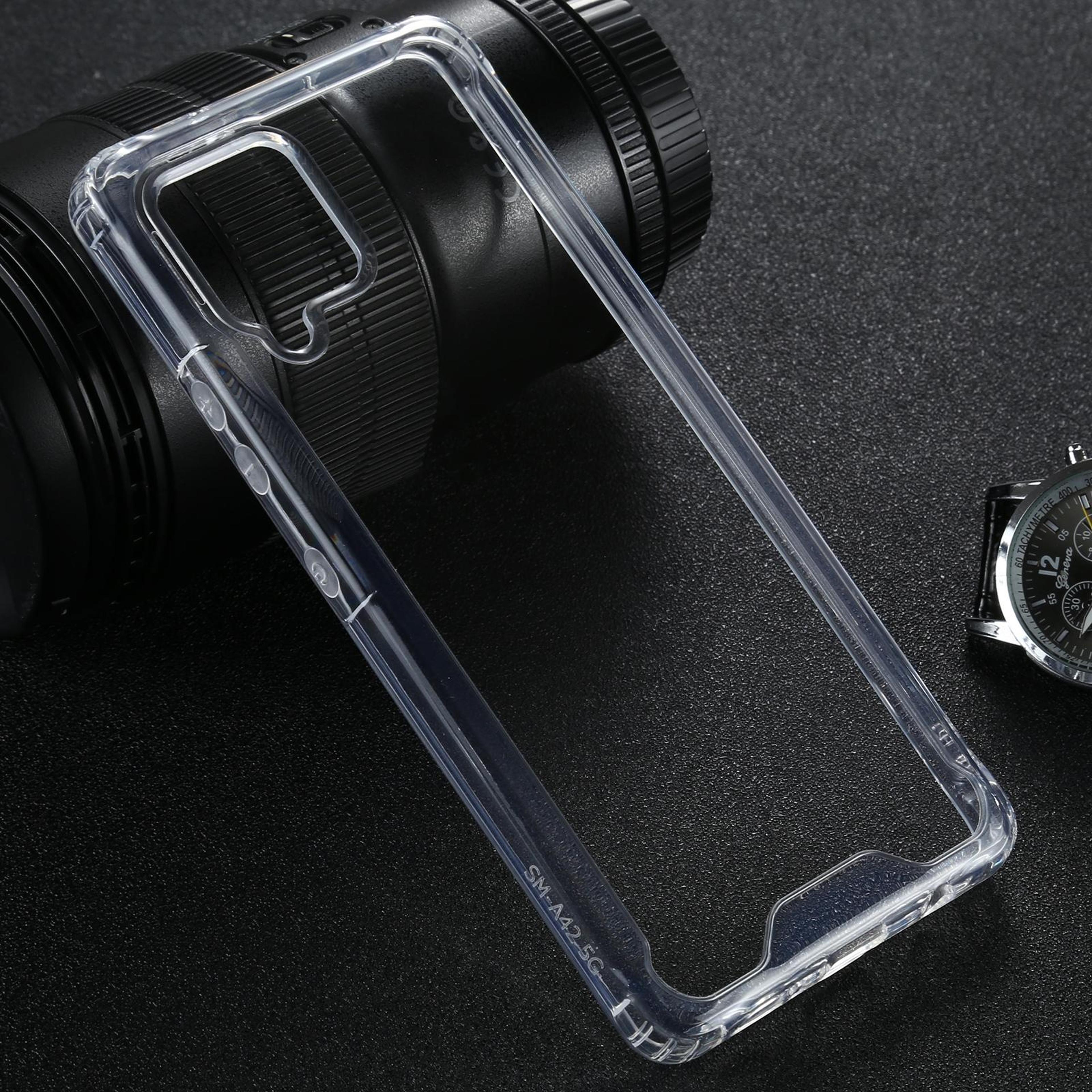 samsung galaxy a42 5g clear shockproof tpu + pc protective case
