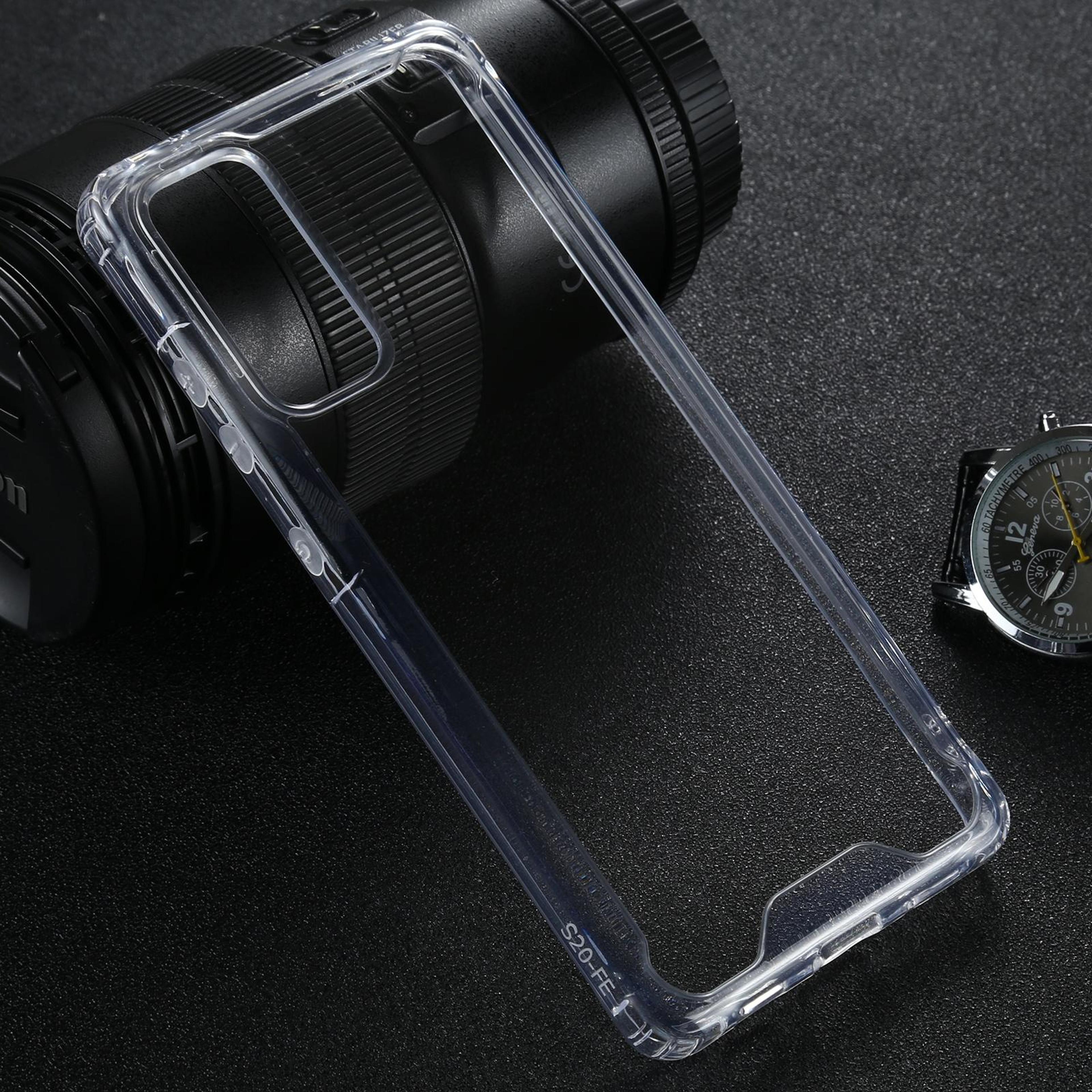 samsung galaxy s20 fe 5g clear shockproof phone case with tpu pc hybrid protection