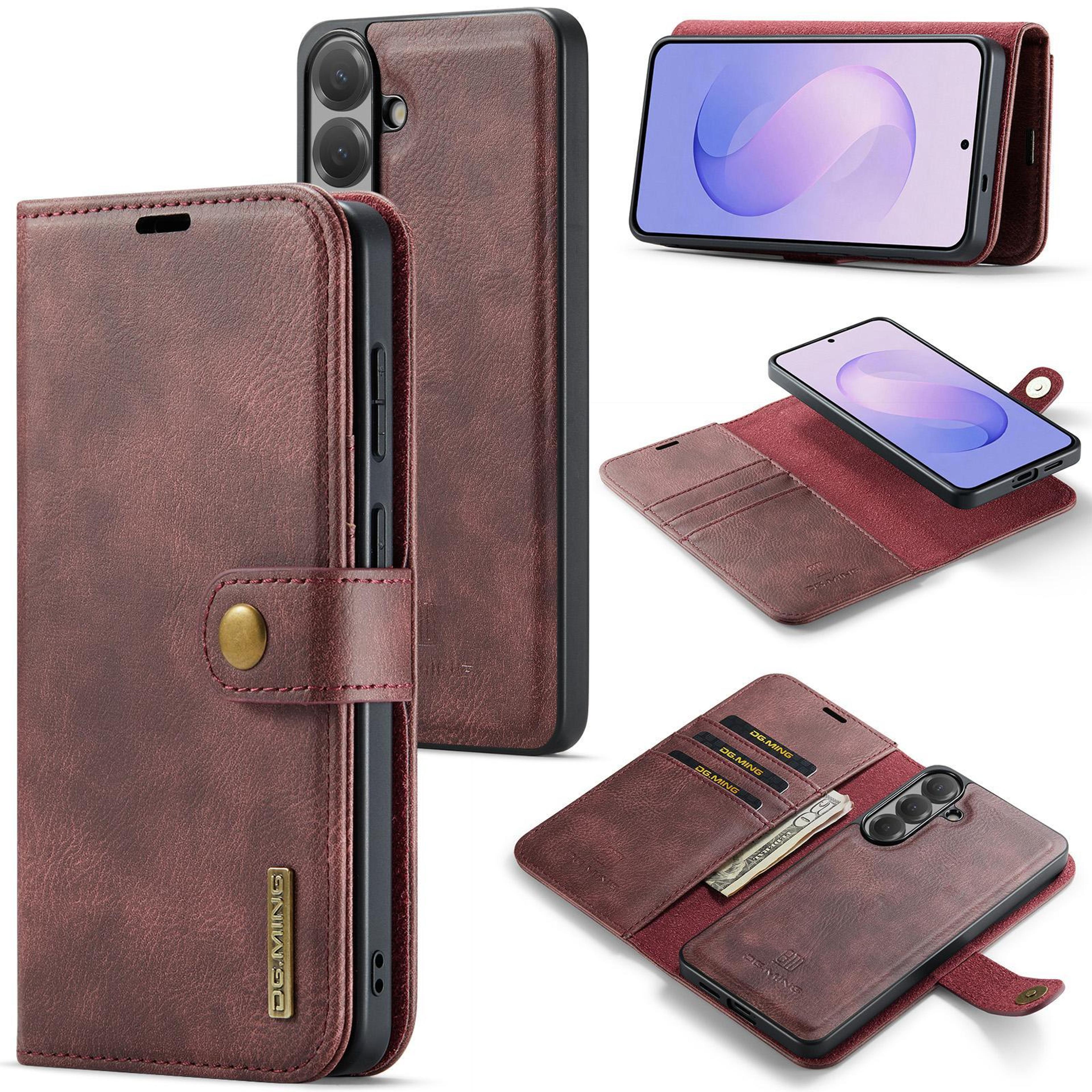 galaxy s26 fe 5g detachable magnetic leather wallet case with stand
