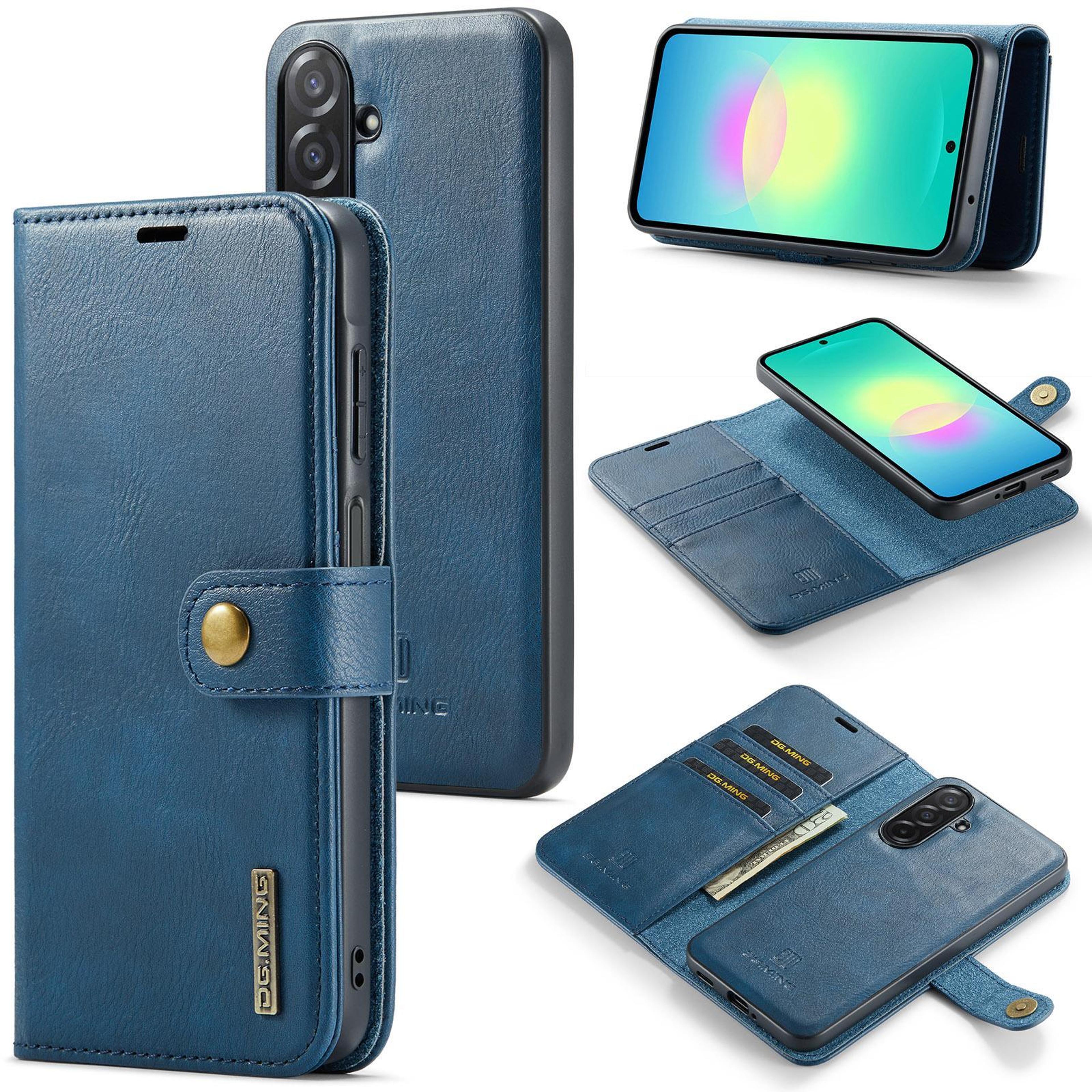 galaxy a27 5g case detachable magnetic leather wallet case with card holder and stand