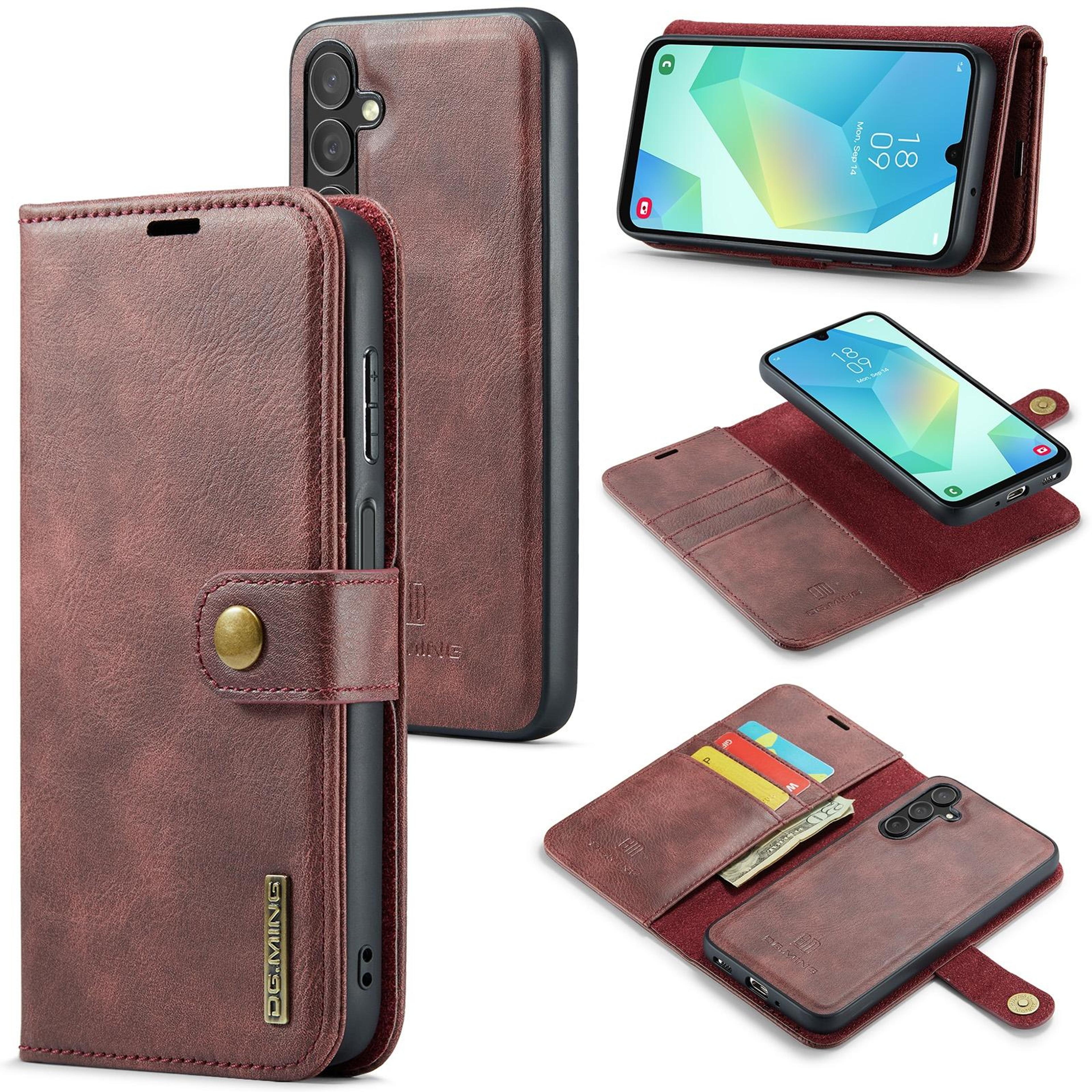 samsung galaxy a16 5g case detachable magnetic leather wallet case with stand