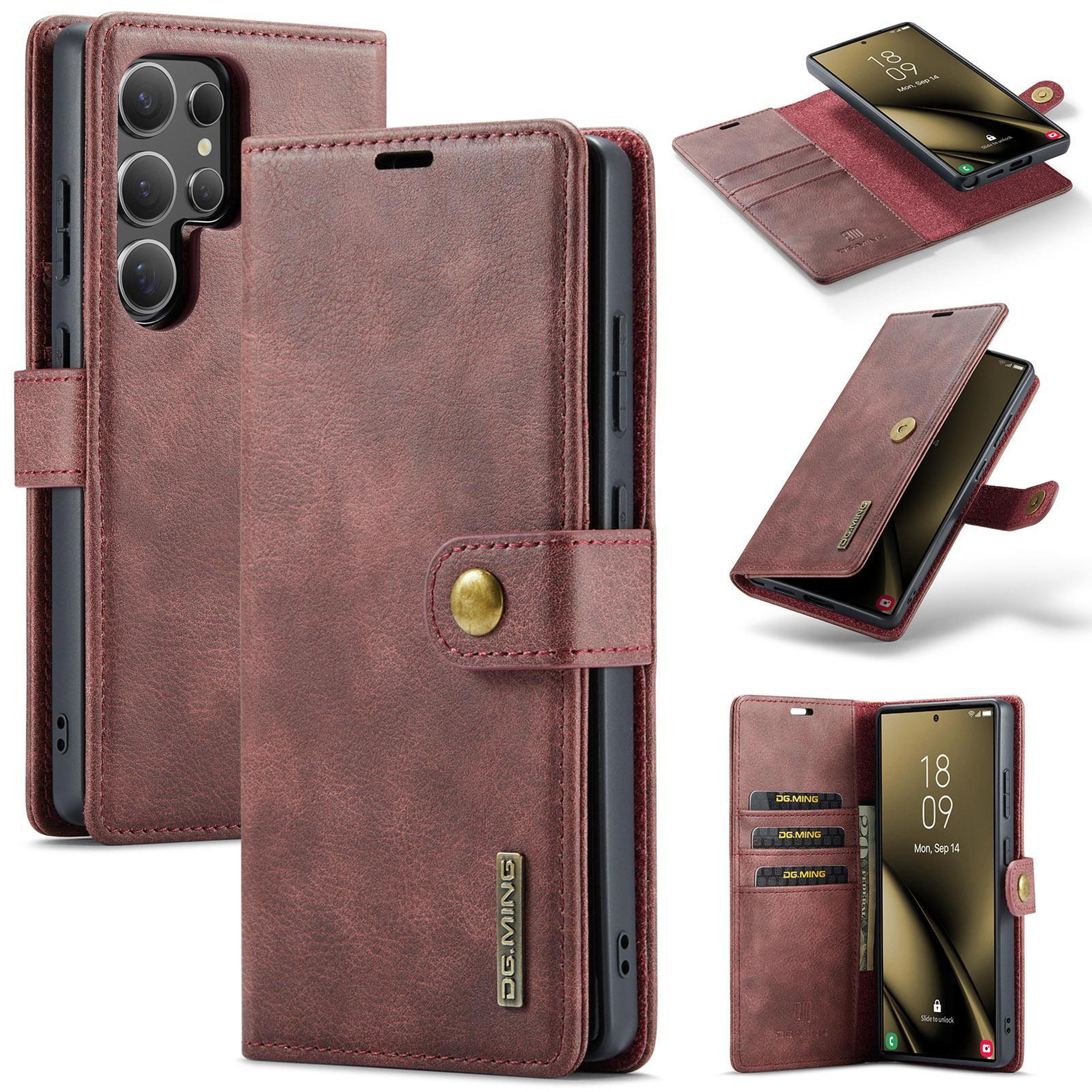 samsung galaxy s25 ultra case detachable magnetic leather wallet case with stand