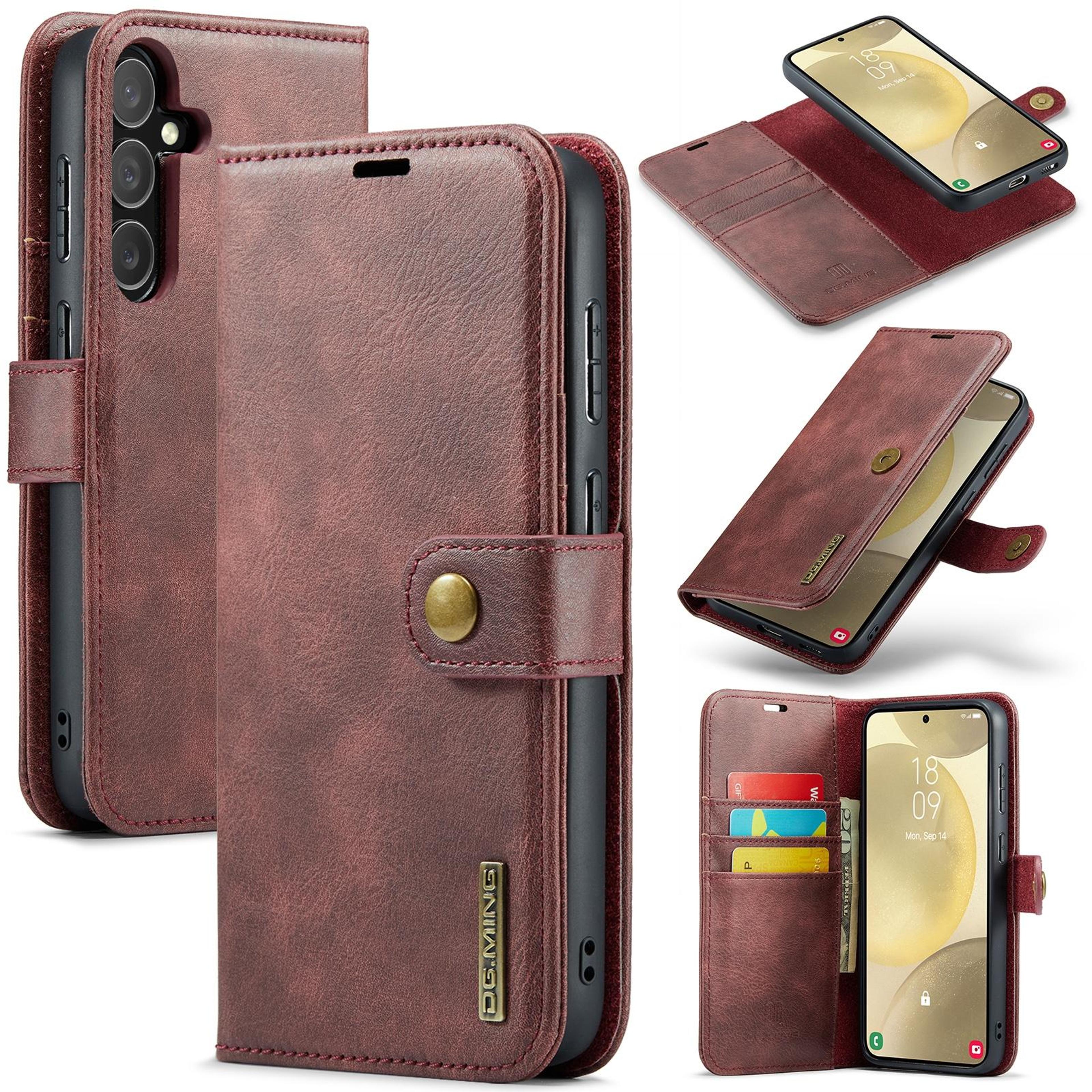 samsung galaxy s24 plus wallet case detachable magnetic leather case with stand