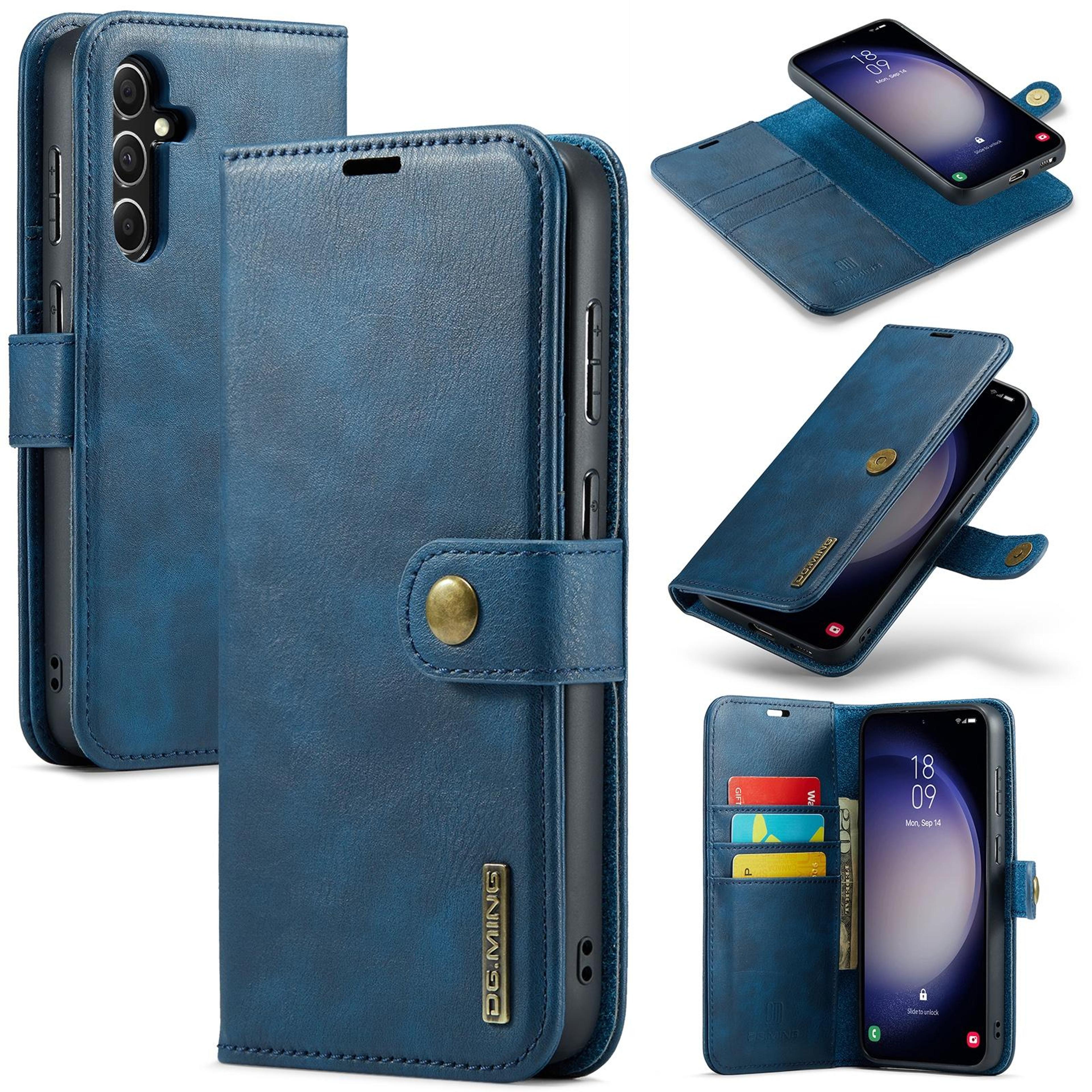 samsung galaxy s23 fe wallet case detachable magnetic leather card holder