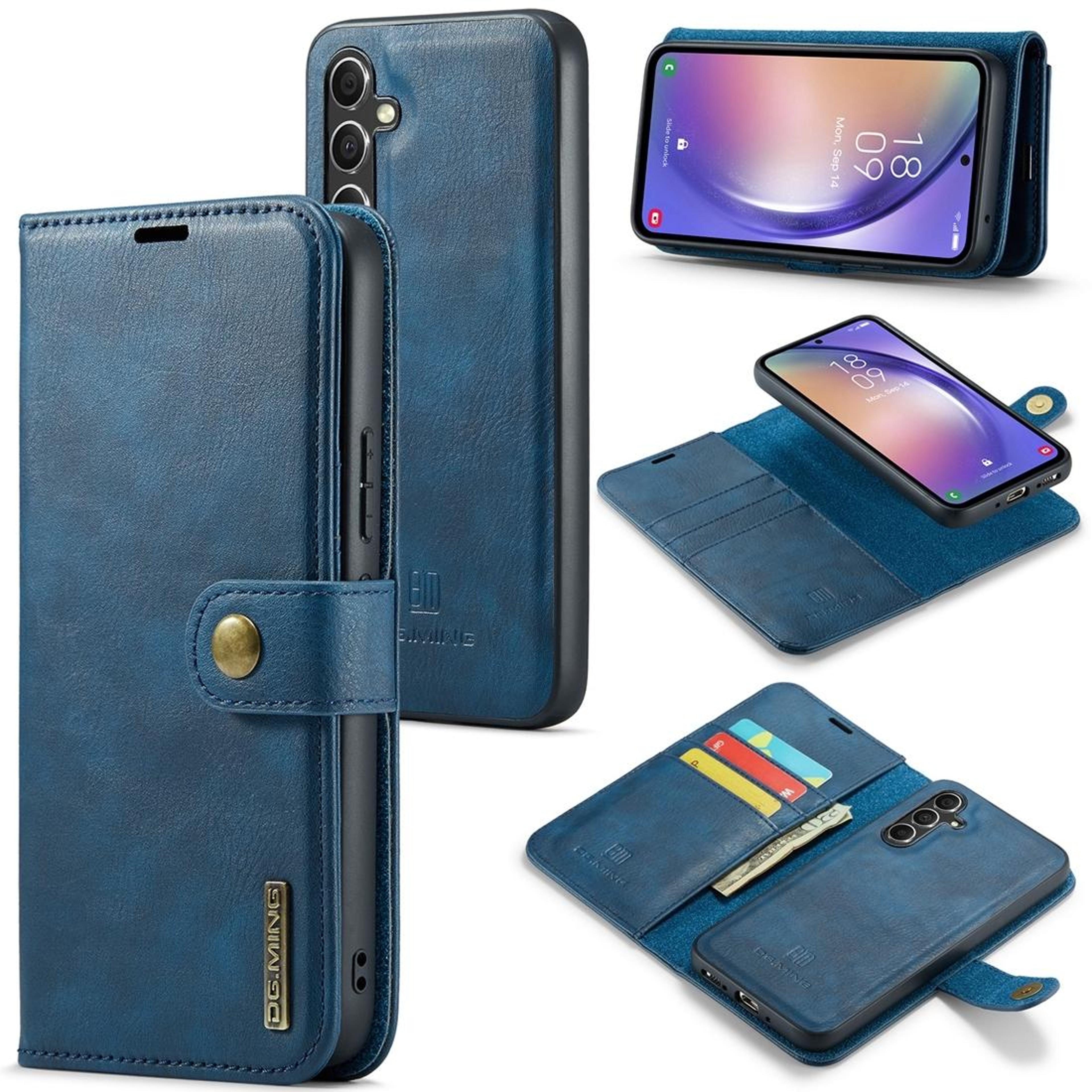 samsung galaxy a54 5g case detachable magnetic wallet case with leather stand