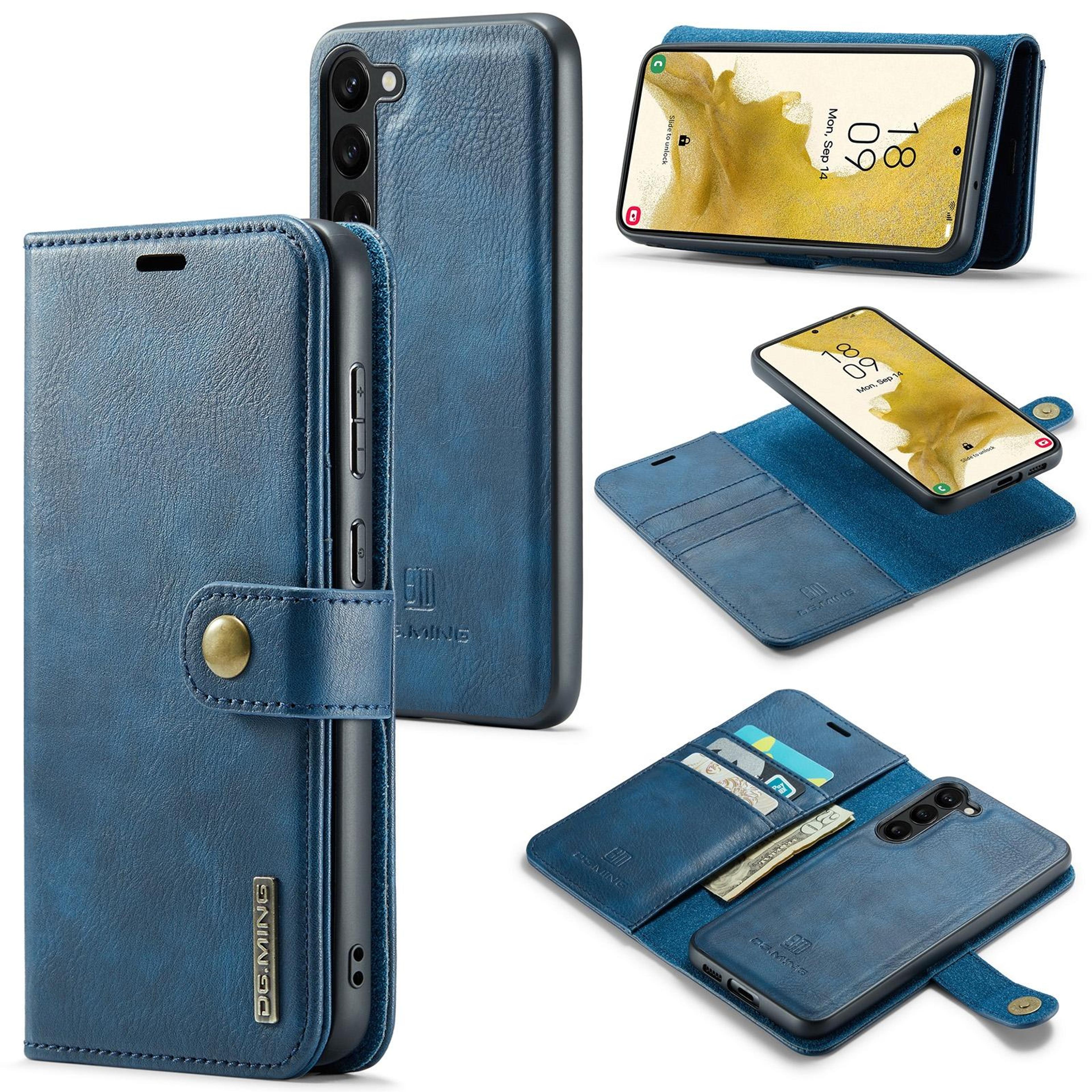 samsung galaxy s23 plus wallet case detachable magnetic leather cover with card holder