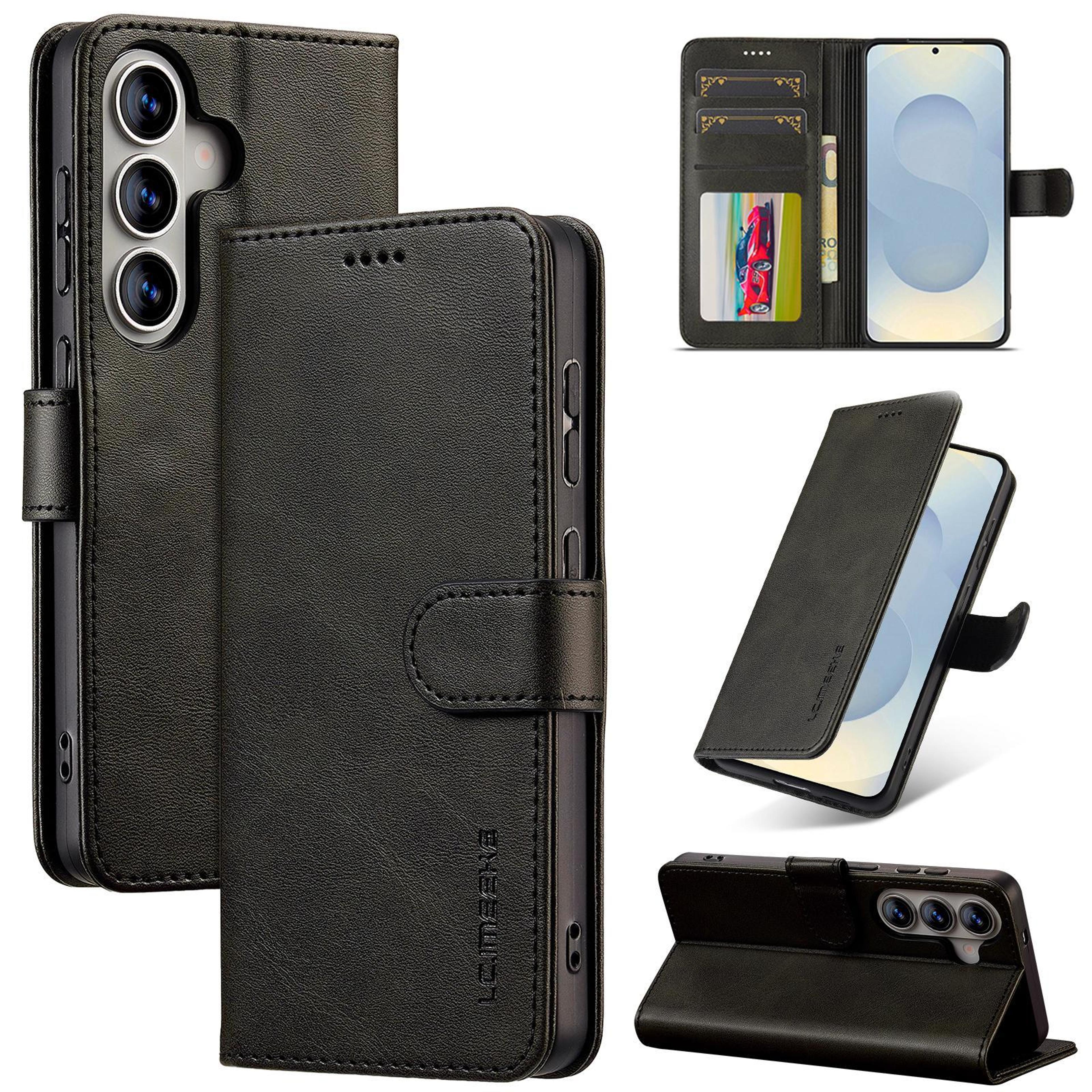 samsung galaxy a37 5g wallet case calf texture leather card holder stand cover