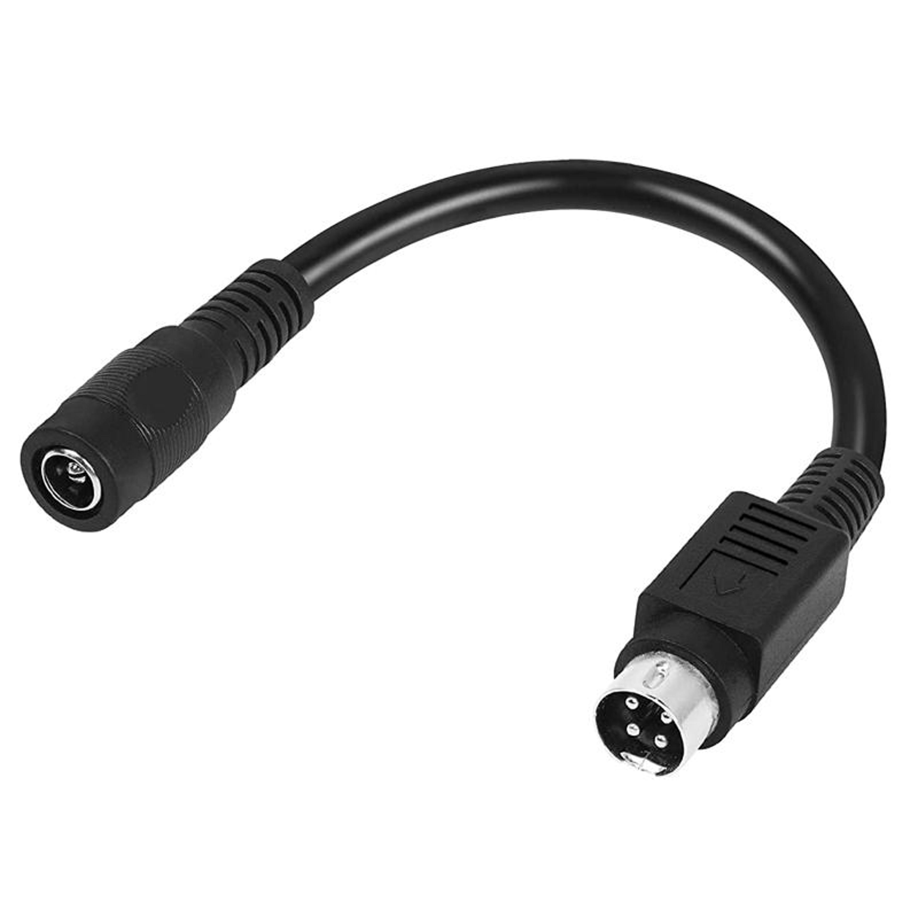 4 pin din to dc 5.5x2.1mm female 12v power adapter cable 0.15m