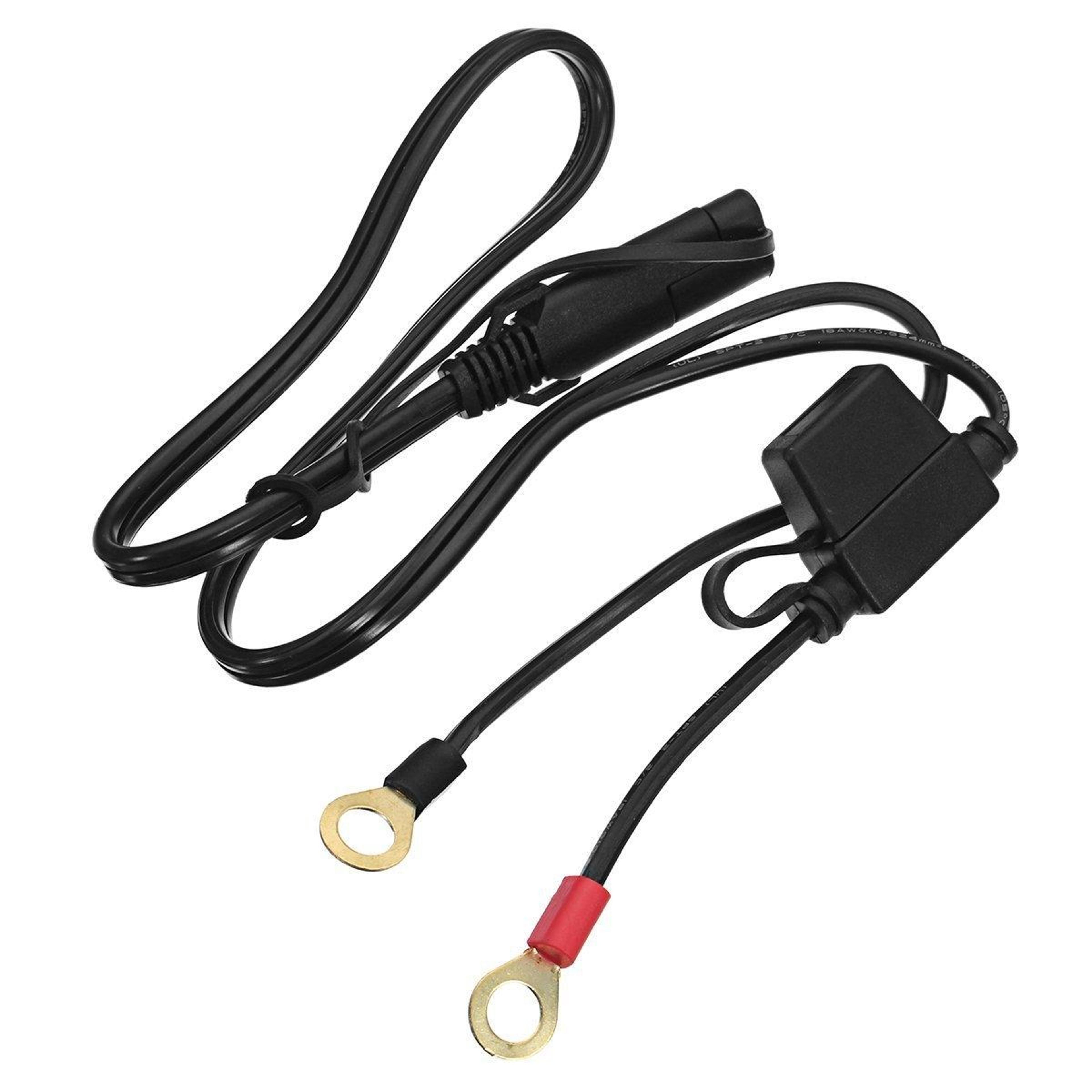 b065 motorcycle sae battery cable quick disconnect 12v 24v charging lead with 10a fuse