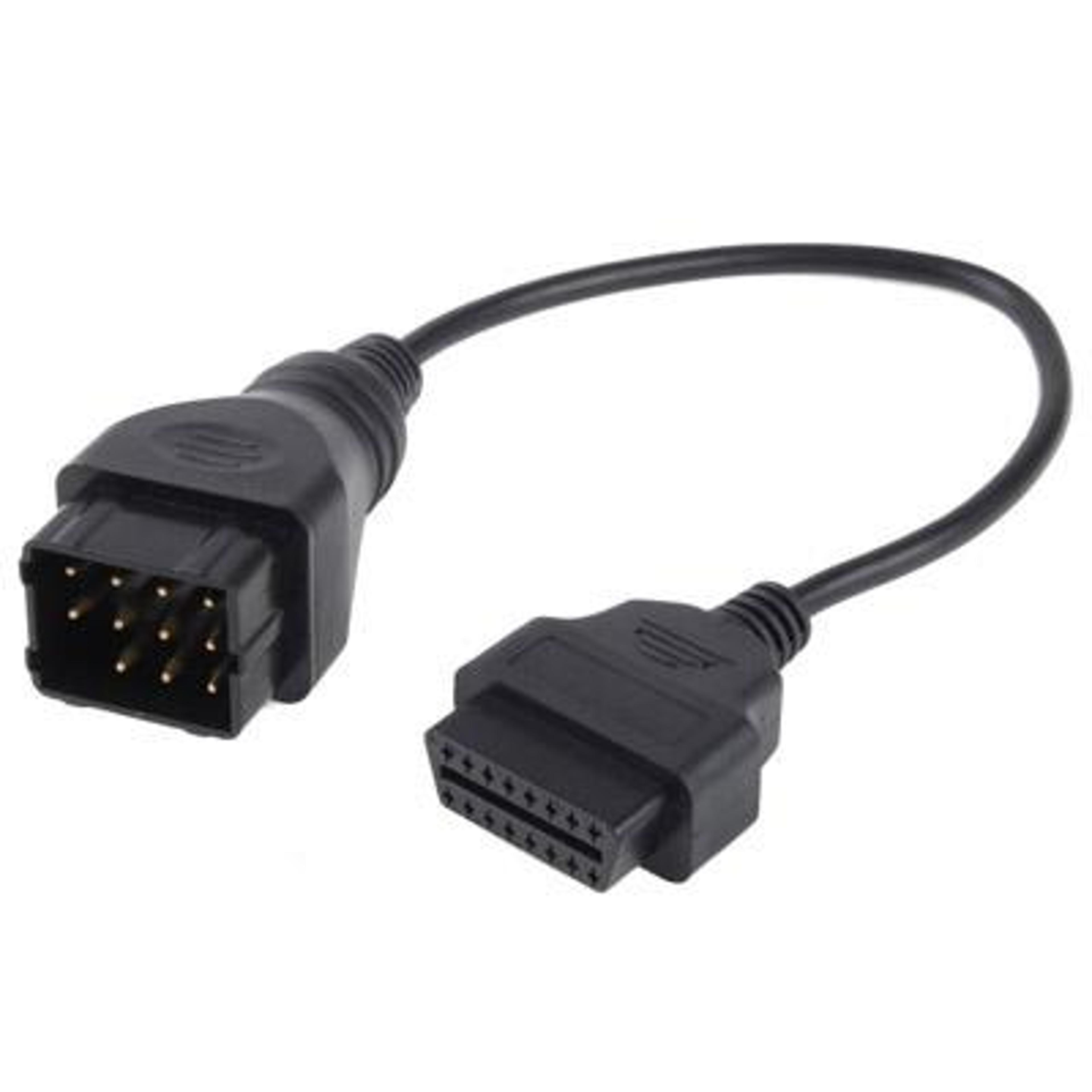 renault 12 pin to 16 pin obd2 diagnostic adapter cable for car scanner connection