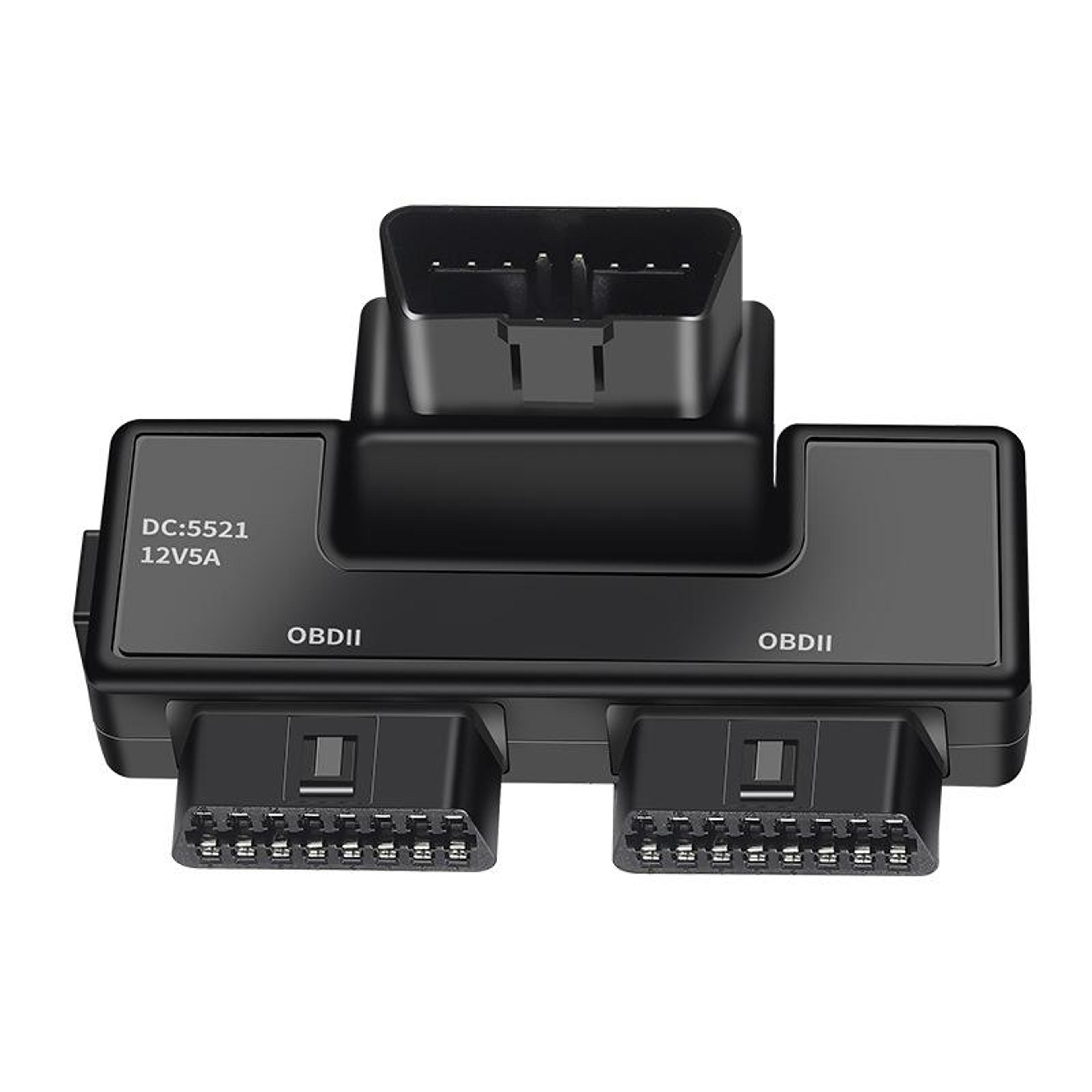h015 obd2 splitter adapter 16 pin 1 to 2 dual port rotating diagnostic connector