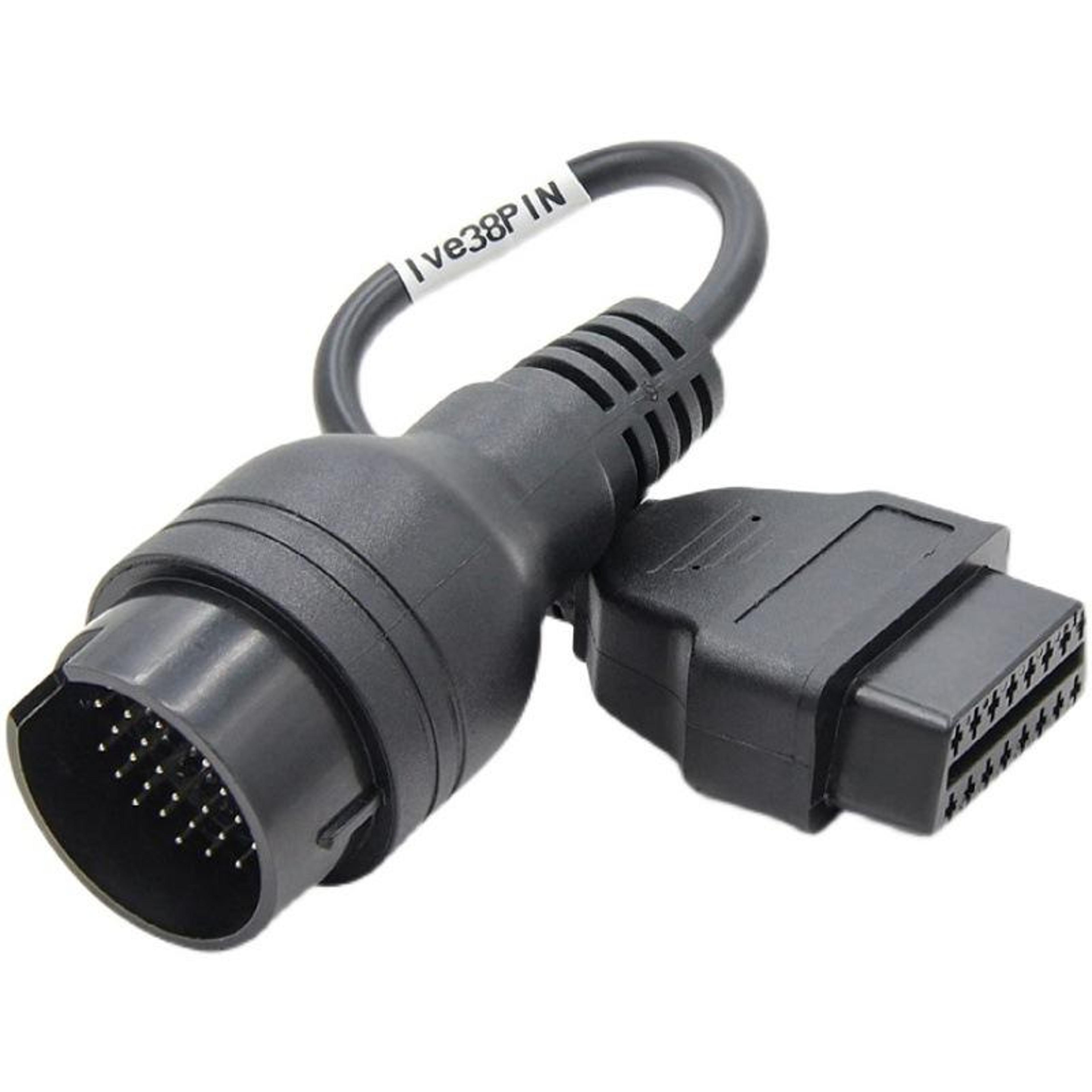 iveco 38 pin to obd2 diagnostic adapter cable for 24v trucks