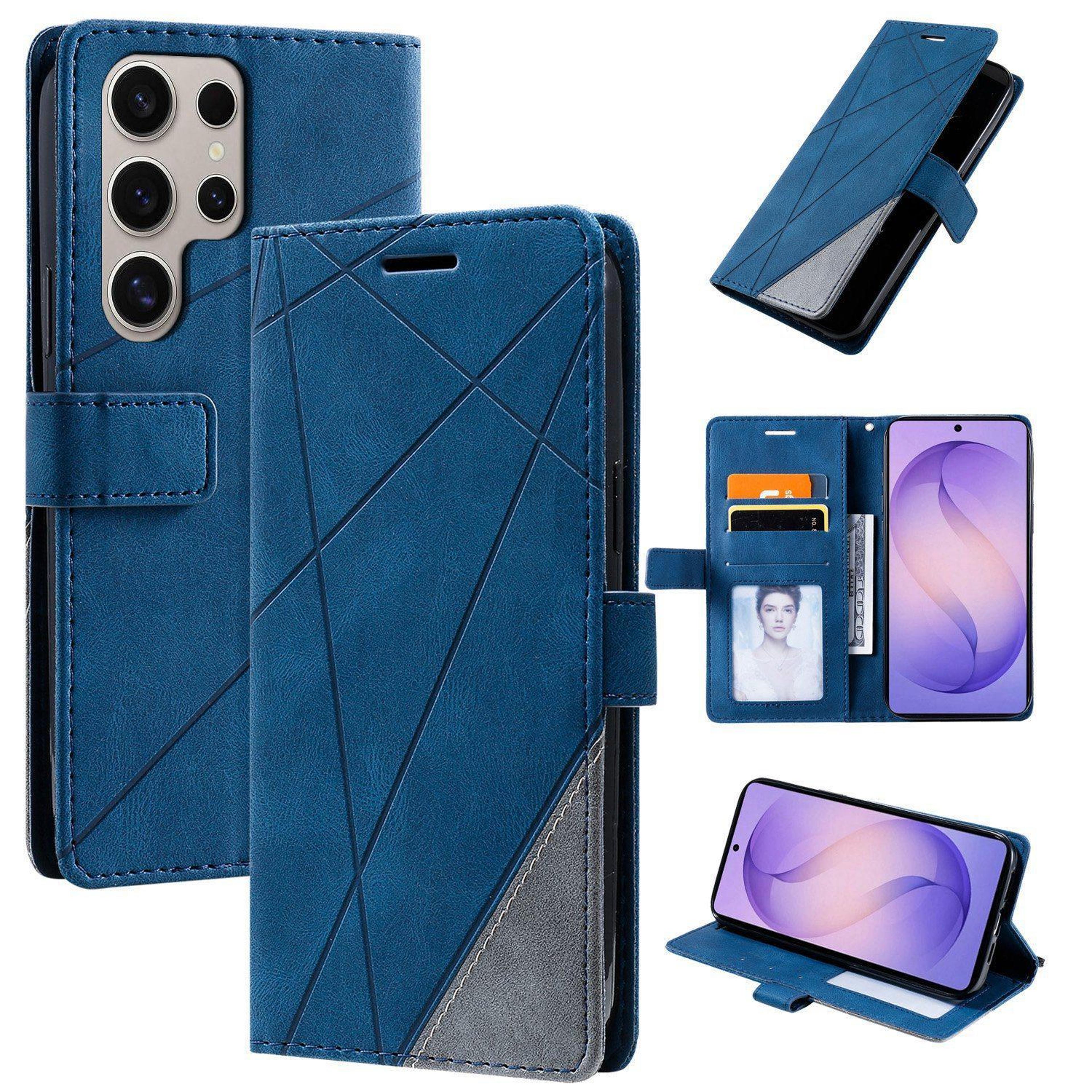 galaxy series case leather card holder case with kickstand