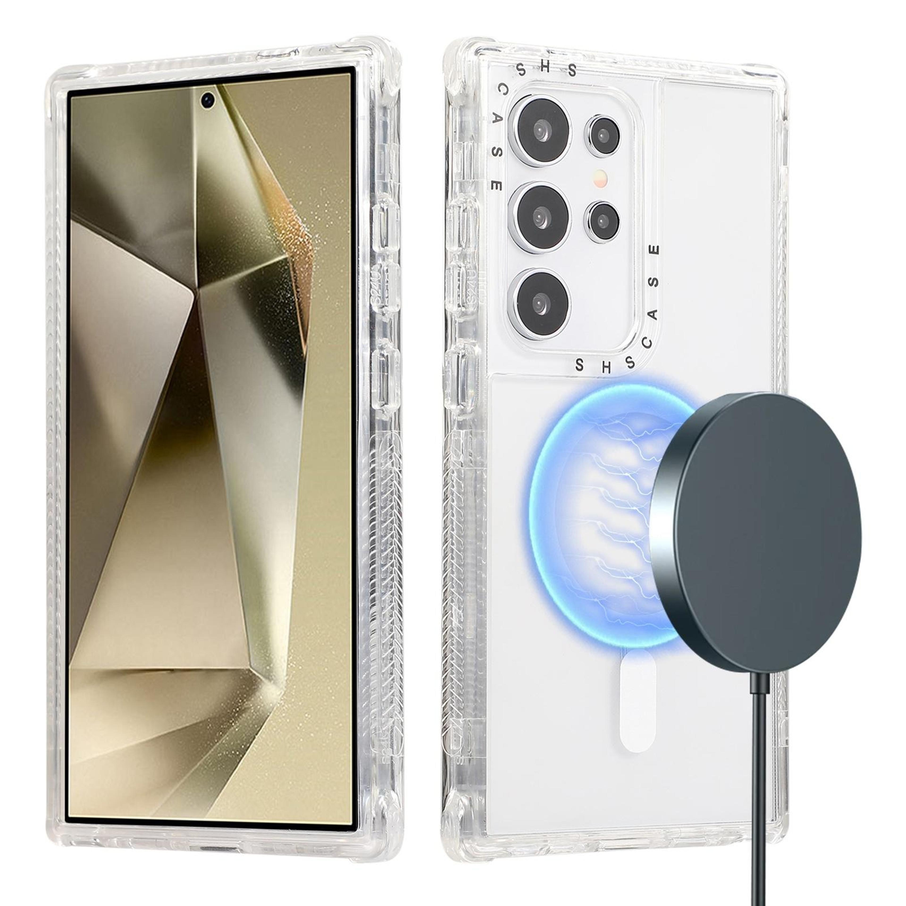 dreamland samsung galaxy s24 ultra magsafe case clear magnetic tpu pc protective cover