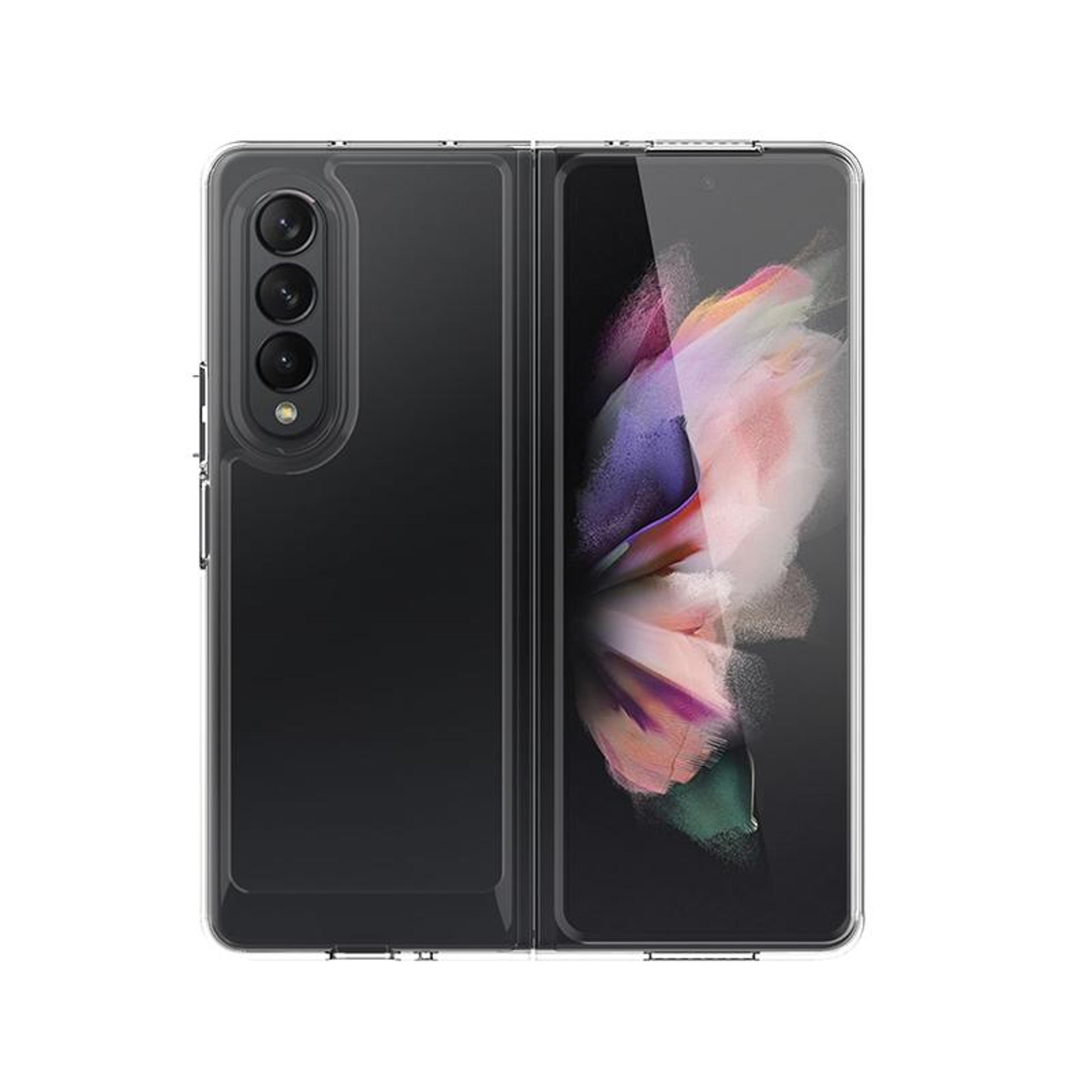 samsung galaxy z fold3 5g clear case scratchproof tpu pc protective cover