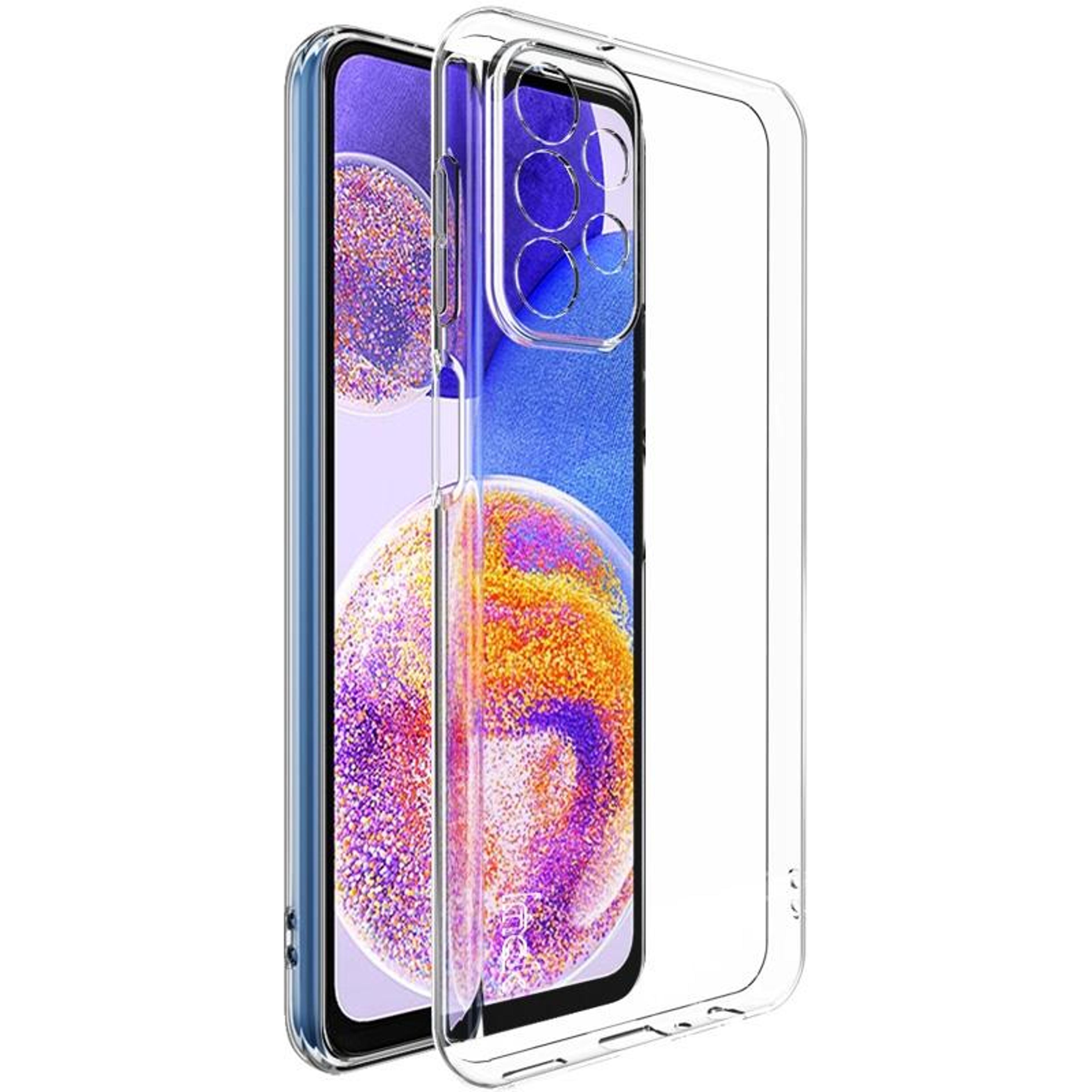 imak ux-10 samsung galaxy a23 4g case transparent shockproof tpu cover with camera protection