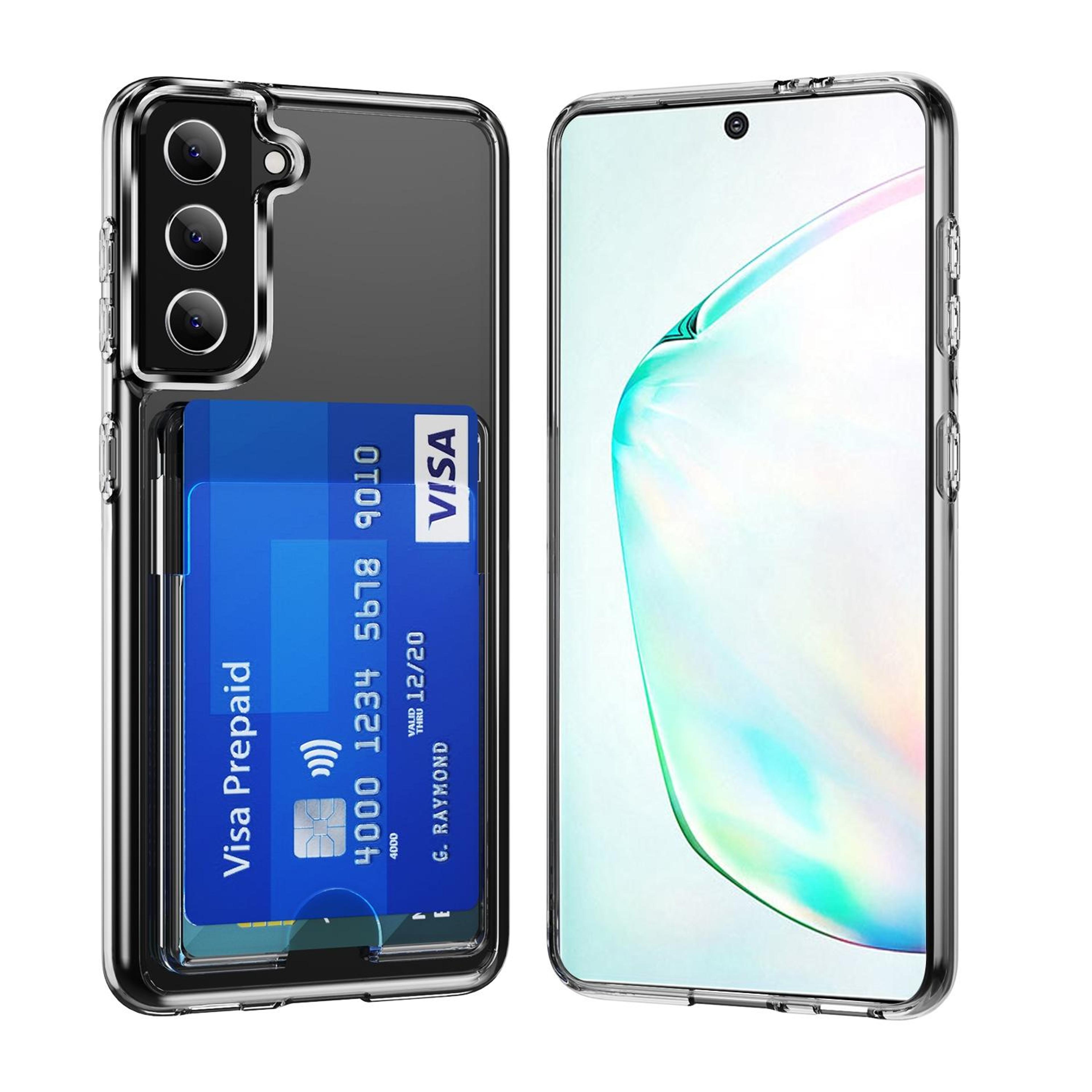 for samsung galaxy note10 crystal clear wallet air bag phone casetransparent