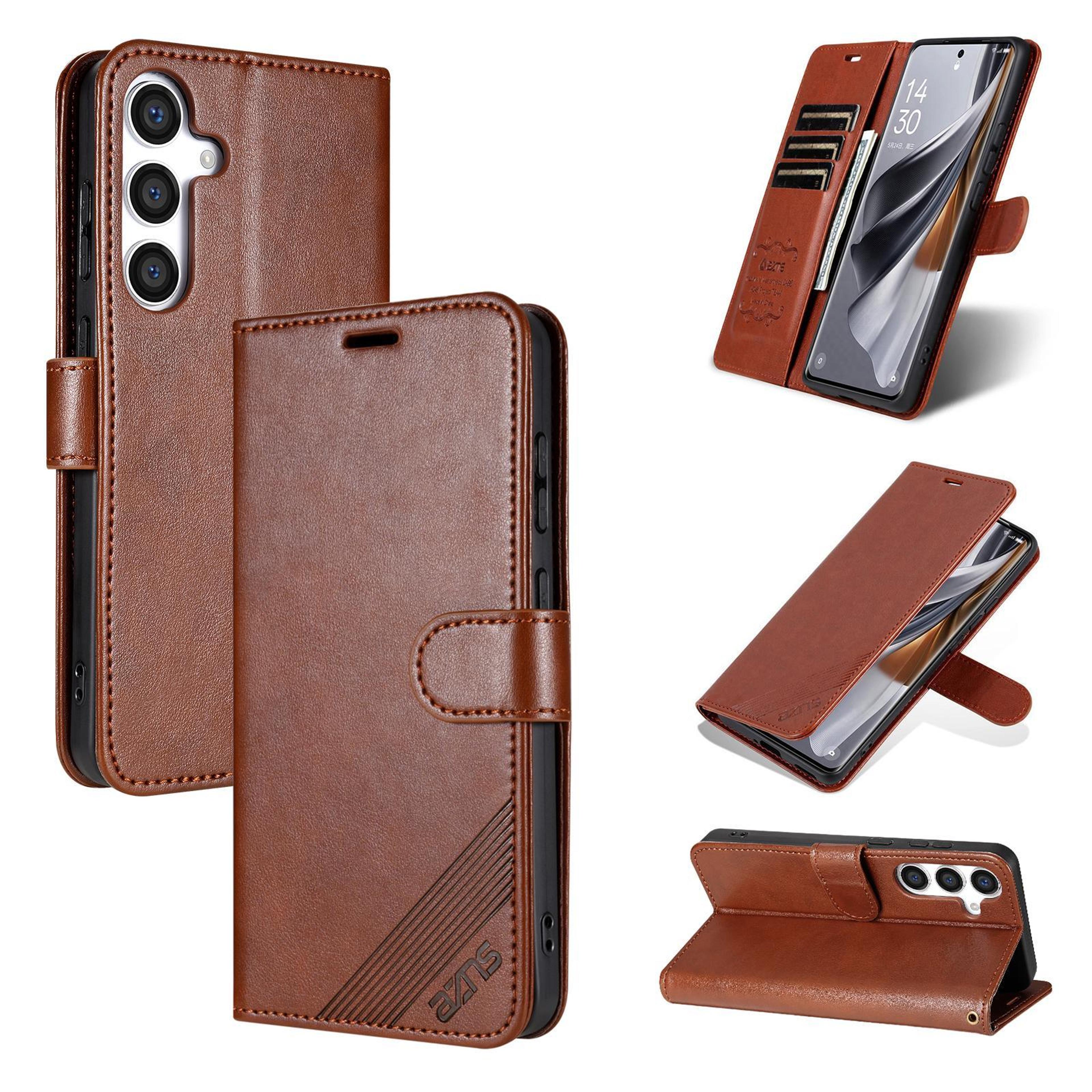 samsung galaxy series case pu leather flip cover with card slots and stand