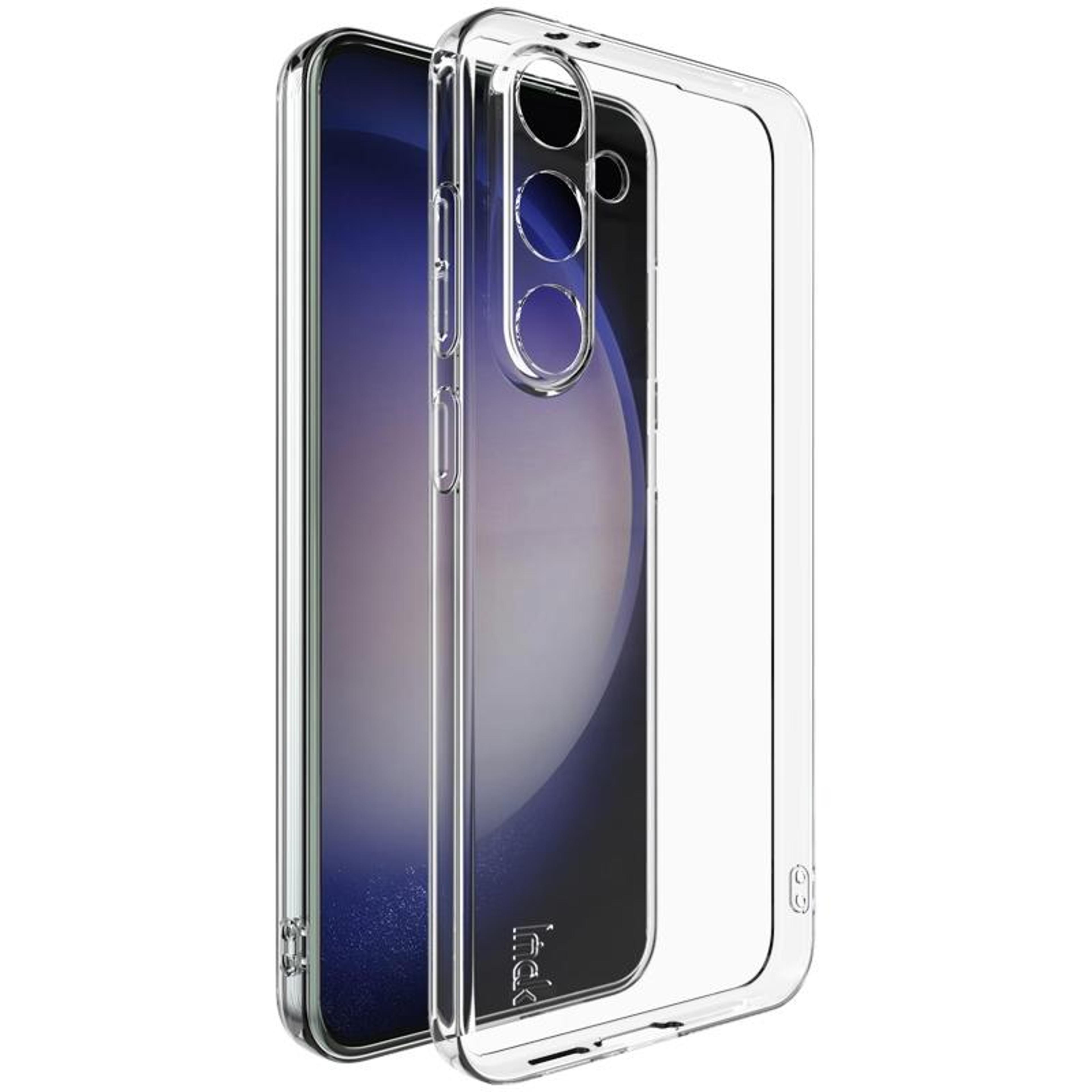 imak ux-5 samsung galaxy s24 fe case – super slim clear tpu case with shockproof corner protection