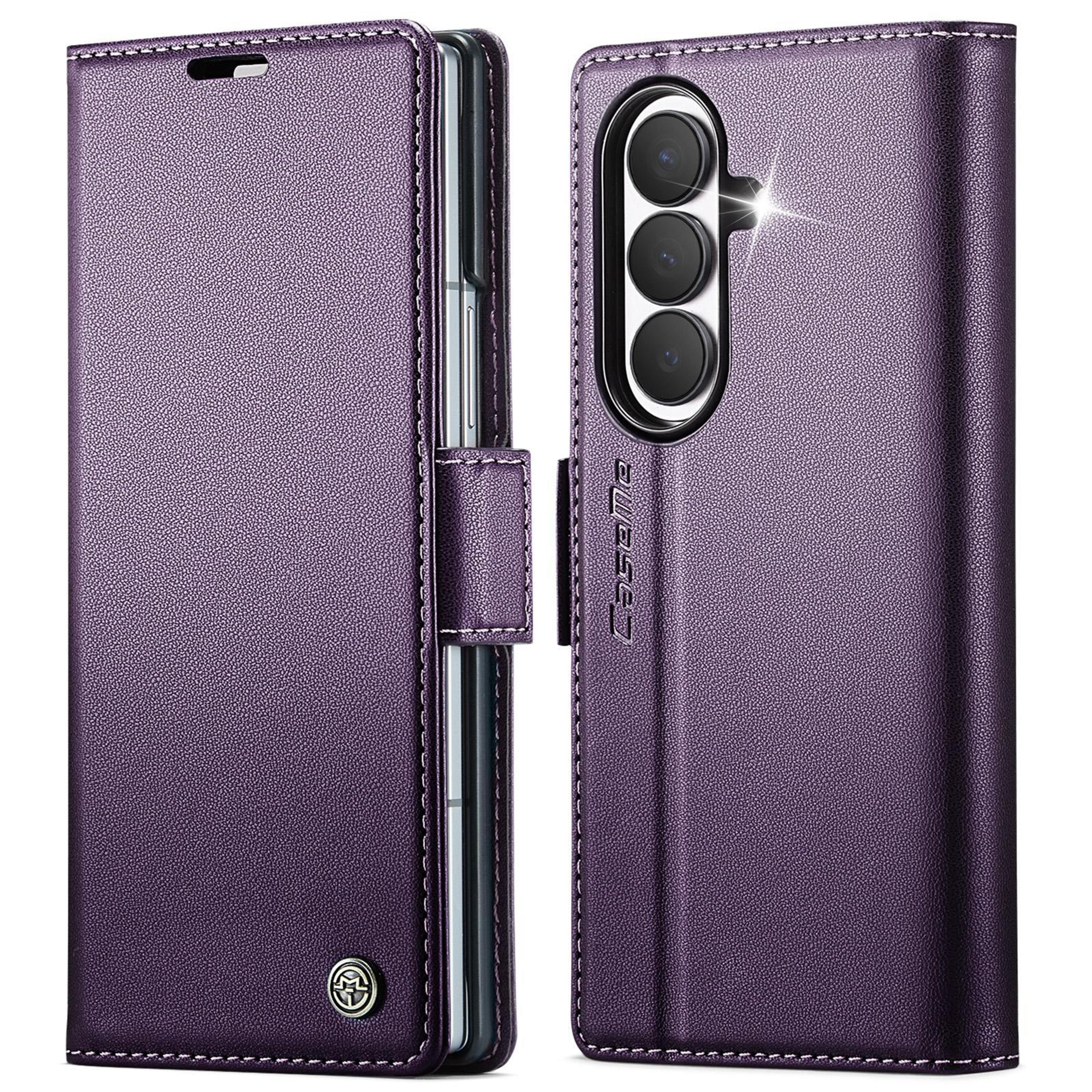 galaxy z fold8 ultra case rfid leather wallet case with card holder and stand