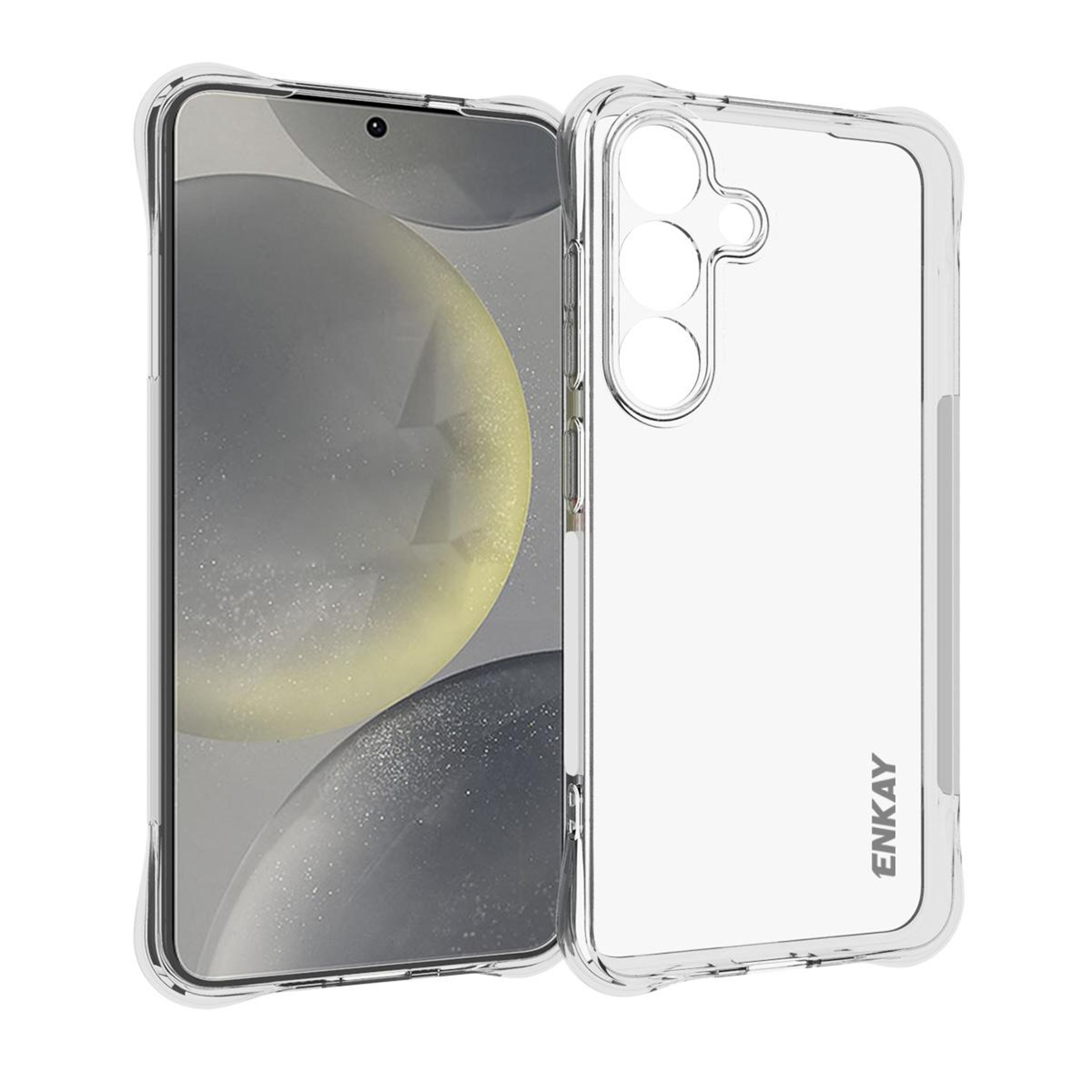 enkay hat-prince samsung galaxy s25 plus case clear shockproof tpu protective cover