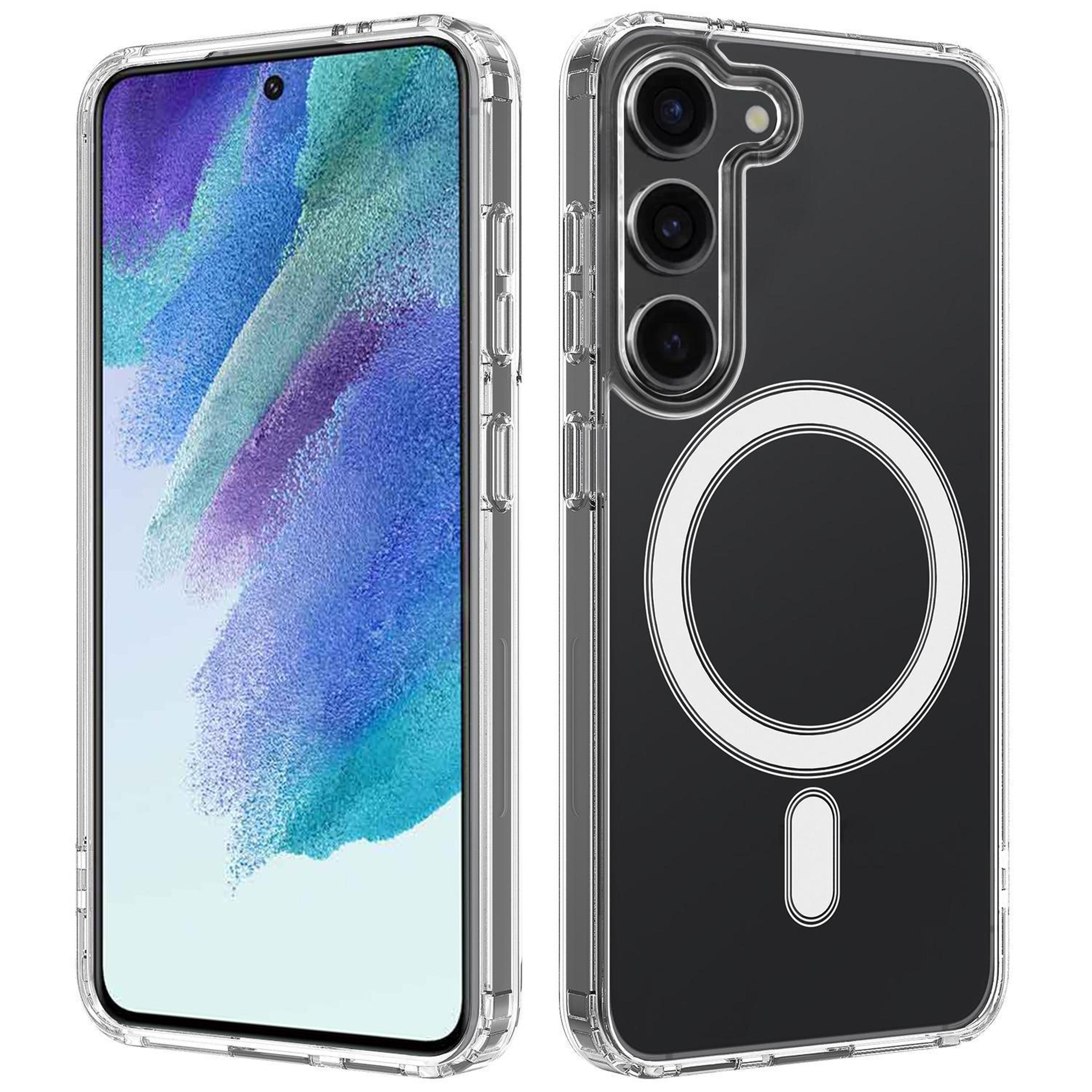 samsung galaxy s21 fe 5g clear magsafe case with magnetic charging and shock protection