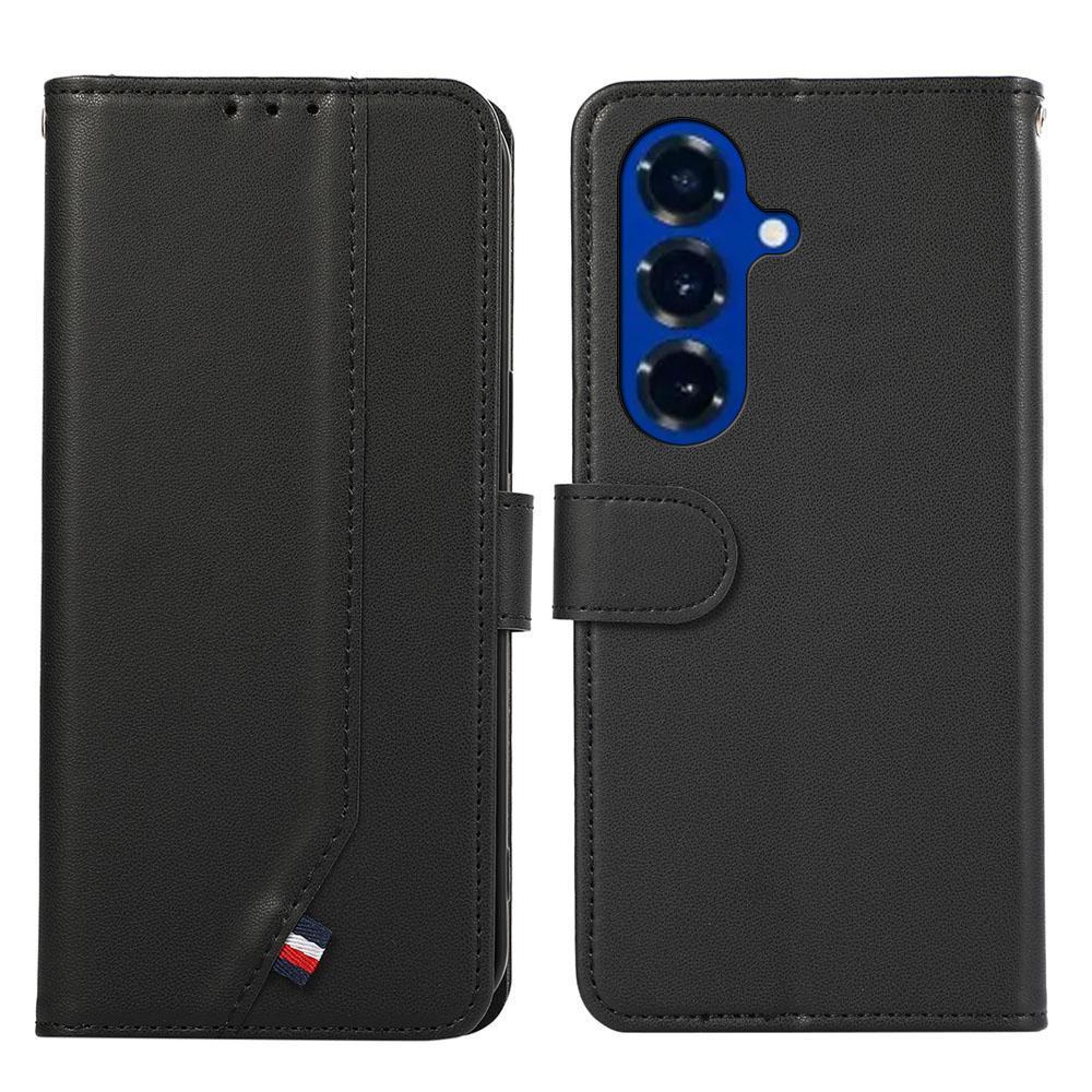 galaxy s26 fe 5g rfid leather wallet case with card holder and kickstand